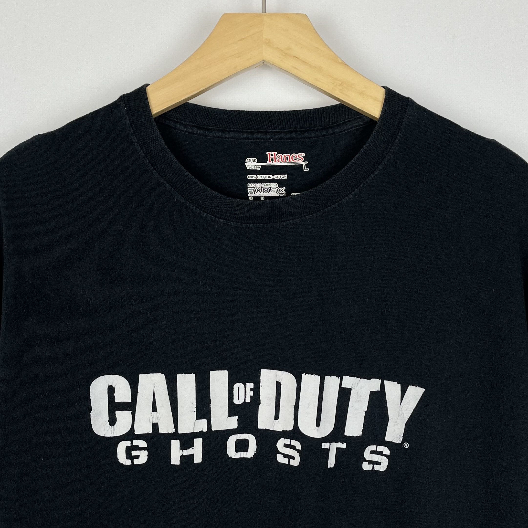 Vintage Vintage Call Of Duty Ghosts Game Promo T Shirt 2013 Size US L / EU 52-54 / 3 - 6 Thumbnail