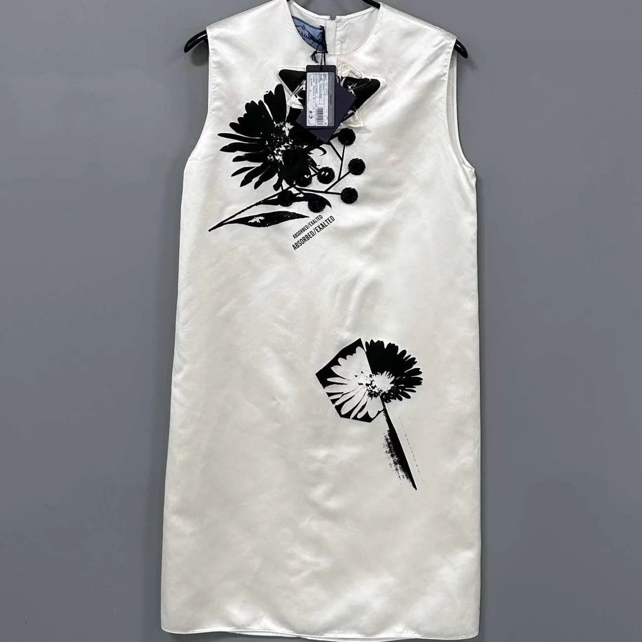 Prada PRADA ink wash floral sleeveless dress 40 new with tags Size S / US 4 / IT 40 - 1 Thumbnail