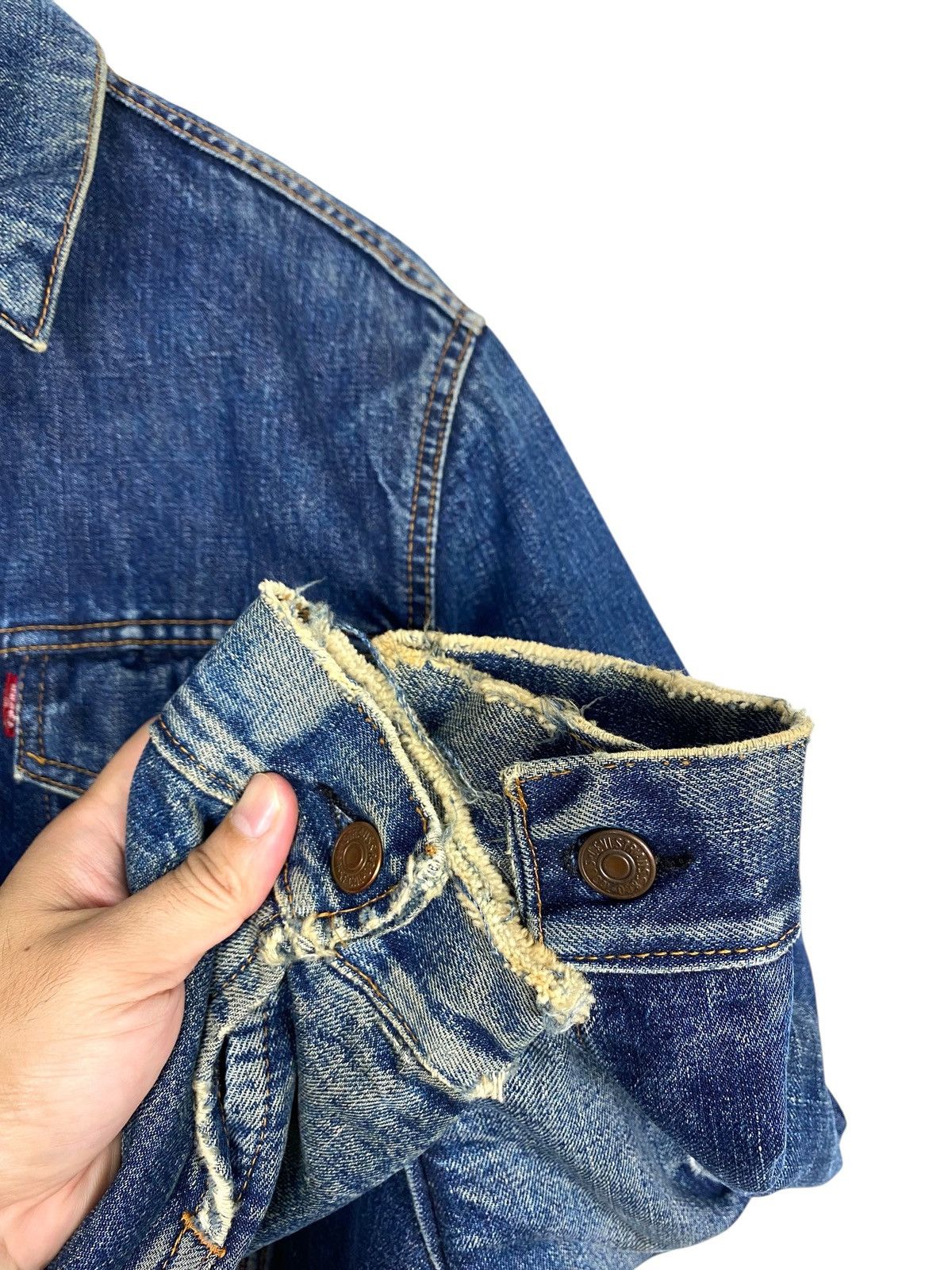 Levi's 1960S Distressed LEVI'S BIG E TYPE III BLANKET LINED TRUCKER Size US S / EU 44-46 / 1 - 15 Thumbnail