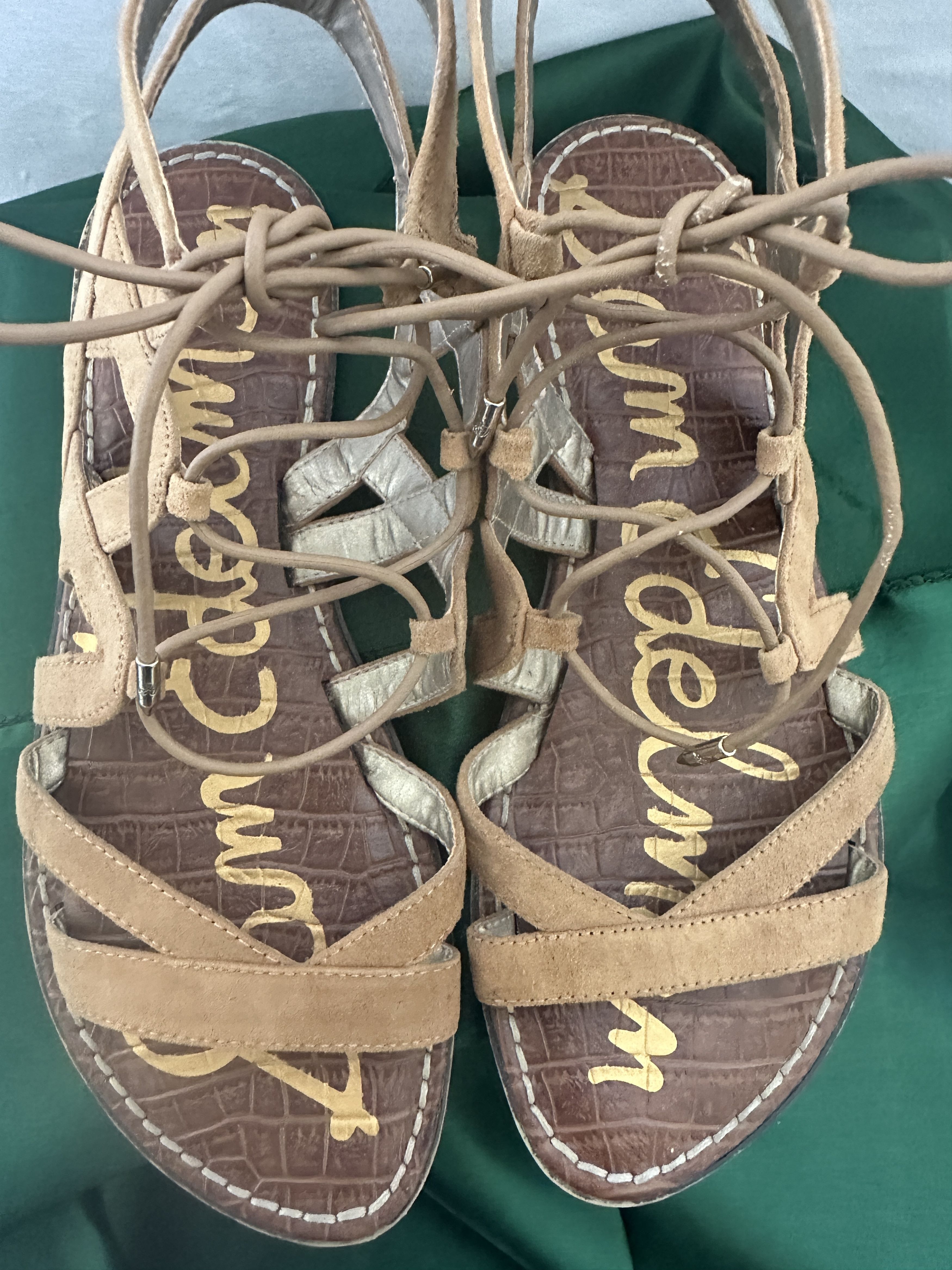 Sam Edelman Sam Edelman Womens Karine Gladiator Sandals Brown Suede 8M Size US 8 / IT 38 - 5 Thumbnail