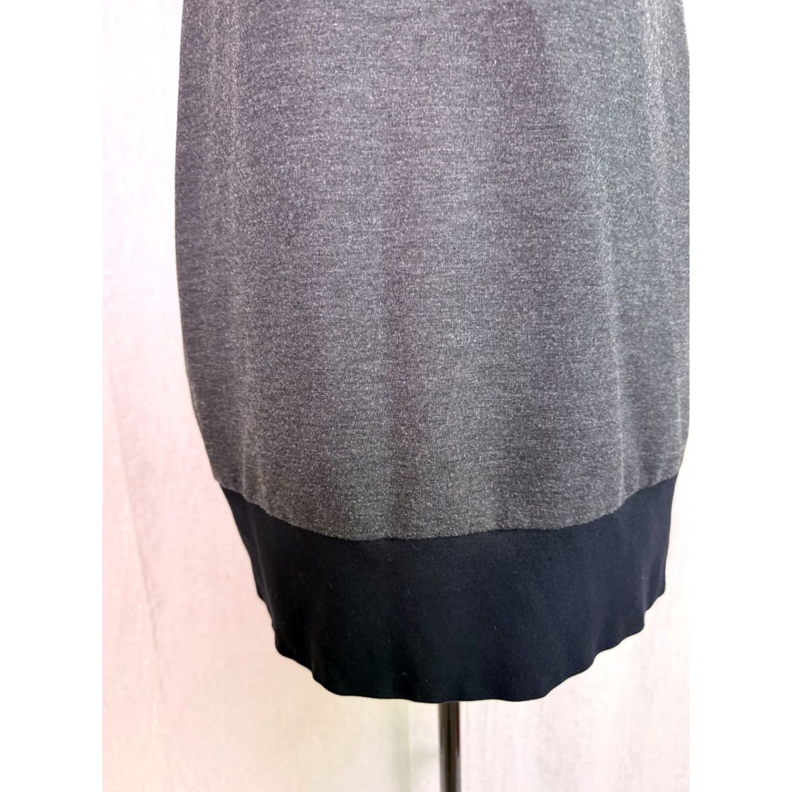 Express Express Women Gray Mock Neck Cap Sleeve Mod Shift Dress S 60s D872 Size S / US 4 / IT 40 - 3 Thumbnail