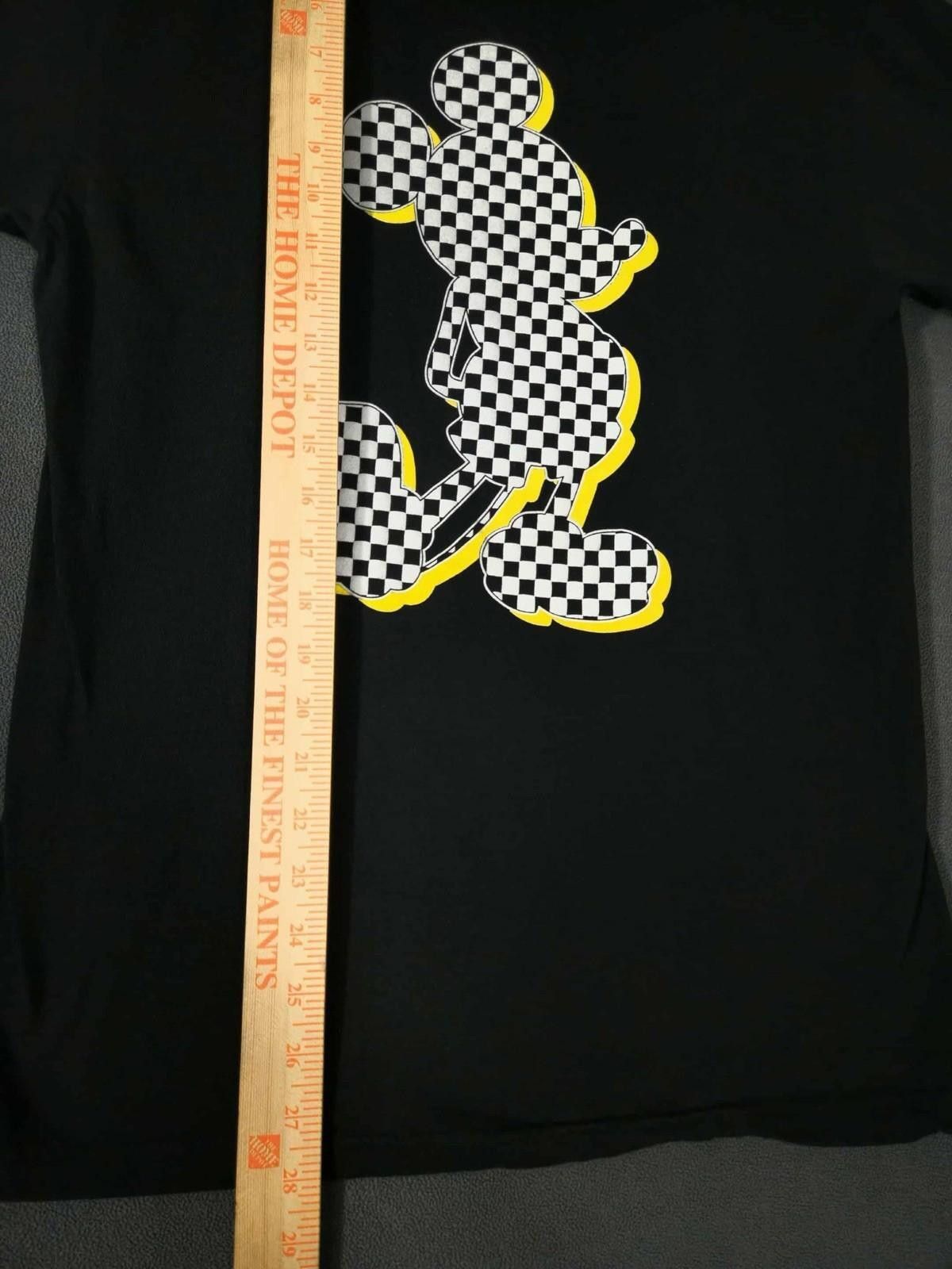 Other Disney Mickey Mouse Checkerboard Graphic Tee Black Shirt M#4 Size ONE SIZE - 3 Thumbnail