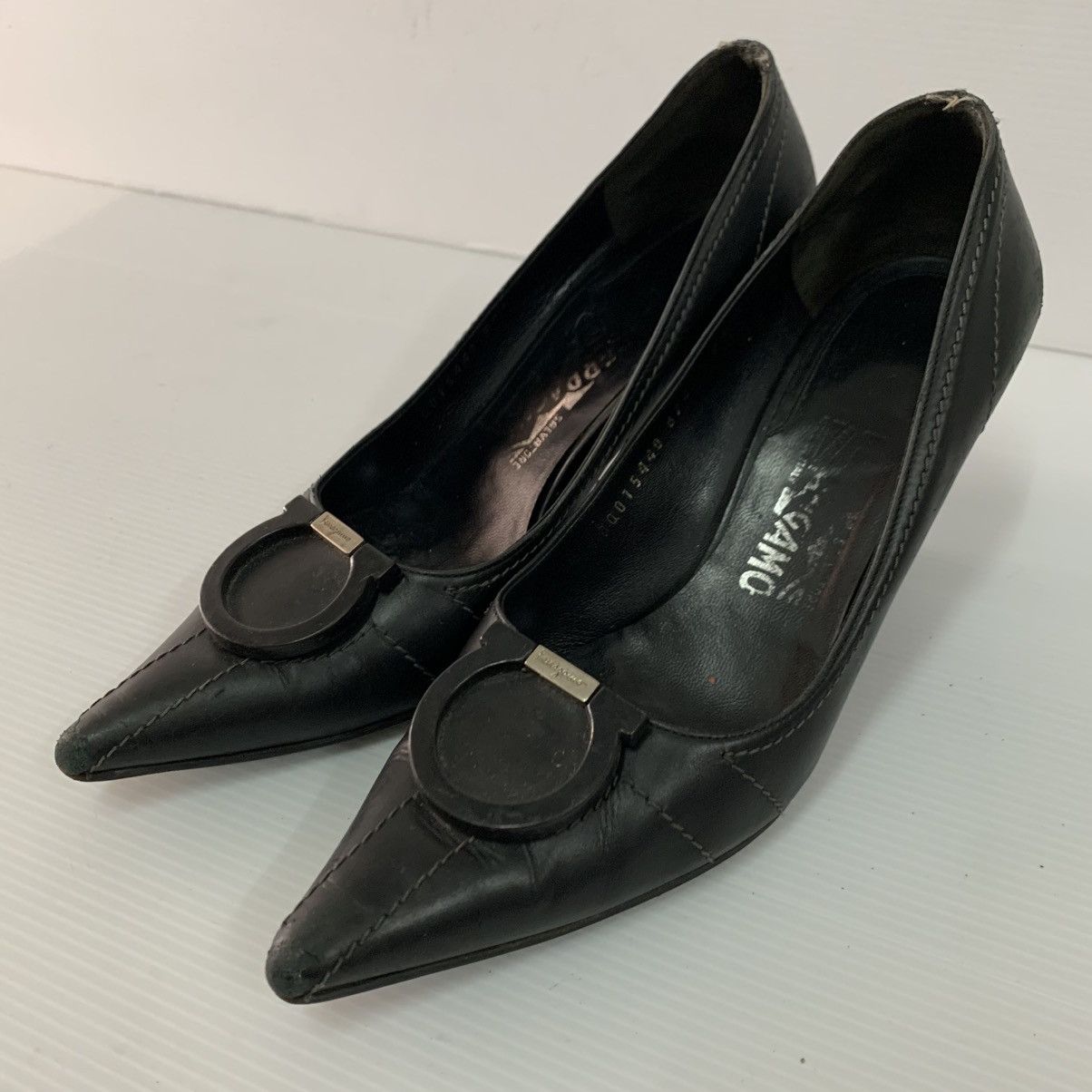 Salvatore Ferragamo Salvatore Ferragamo Leather Heels Size US 7.5 / IT 37.5 - 4 Thumbnail
