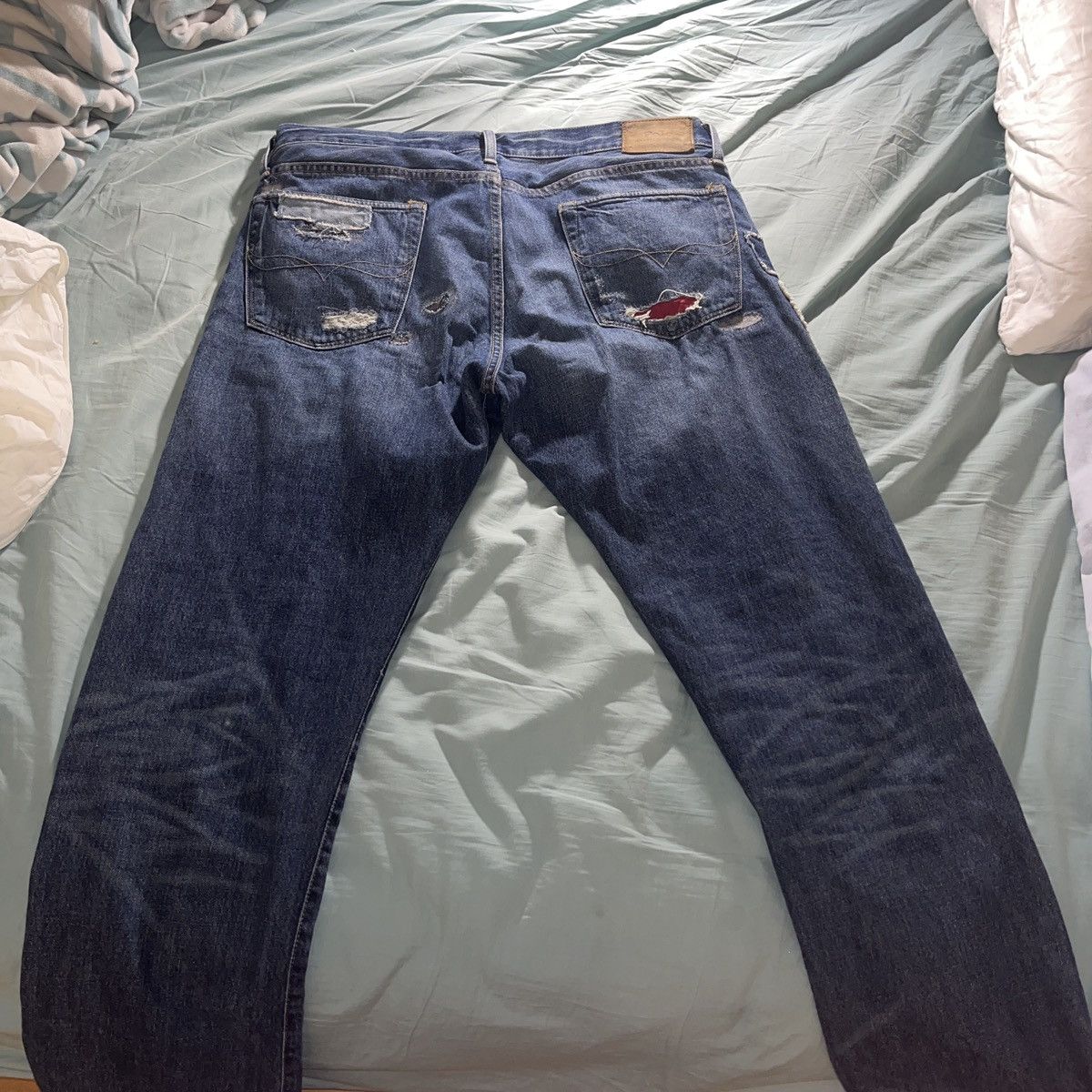 Polo Ralph Lauren Polo Ralph Lauren Classic Fit Bandana Distressed Jeans Size US 34 / EU 50 - 2 Thumbnail