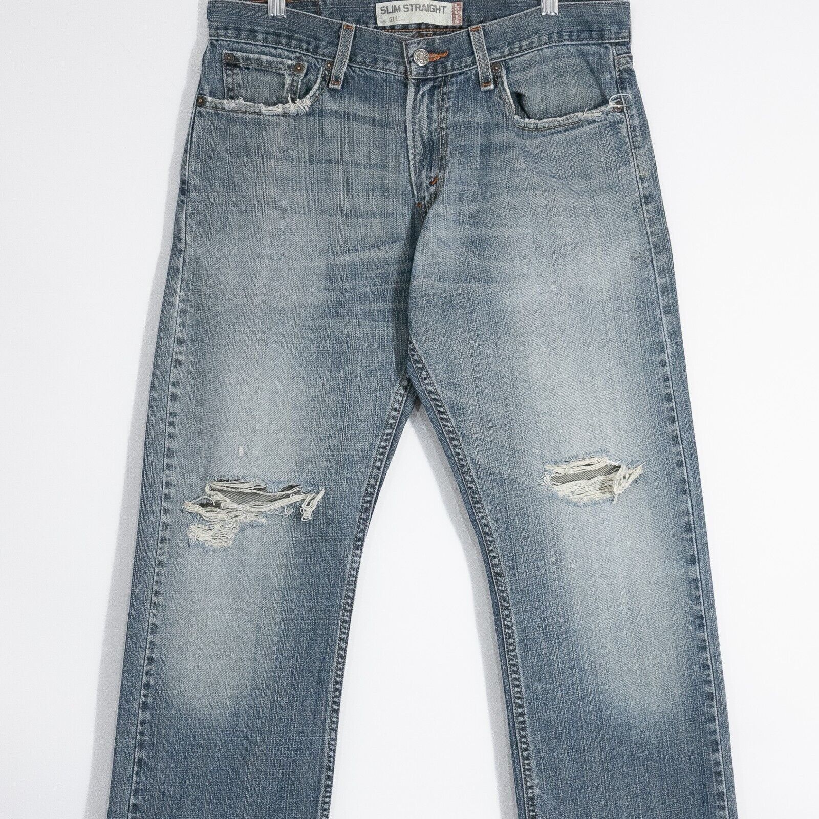 Levi's × Vintage Vintage Levis 514 Jeans 32x30 Faded Distressed Slim Straight Size US 32 / EU 48 - 2 Thumbnail