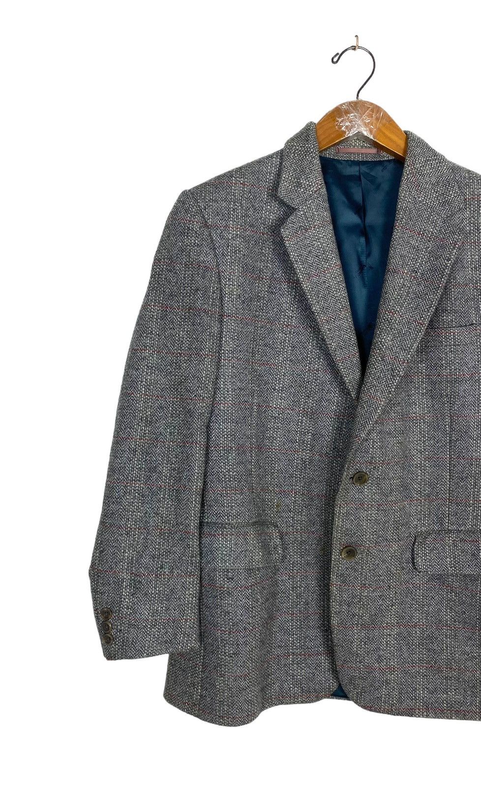 Aquascutum Rare‼️ Vintage Aquascutum Wool Silk Herringbone Coat England Size US M / EU 48-50 / 2 - 2 Thumbnail