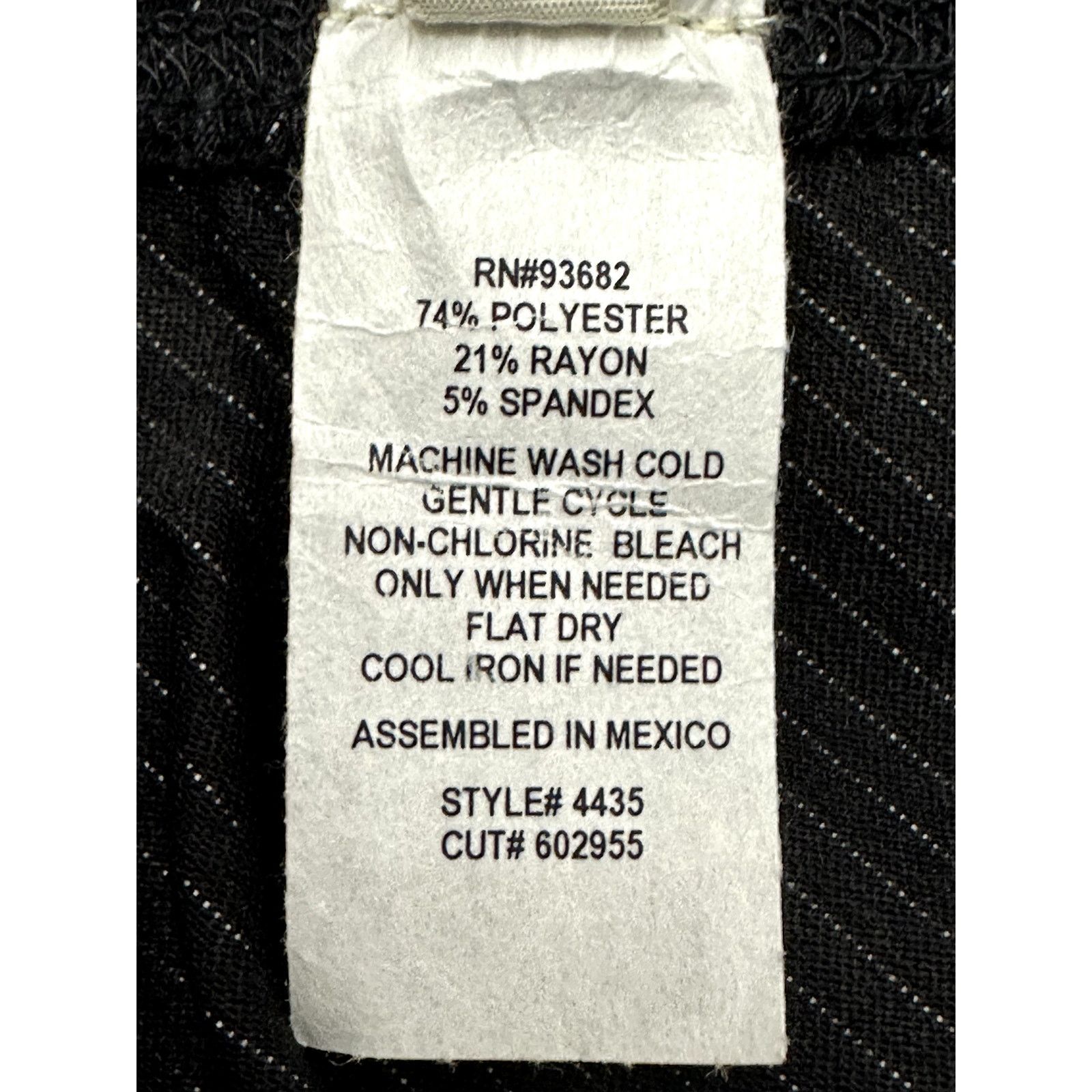 Other Forgotten Grace Skirt Pinstripe Side Slit Black Womens M NWT Size 28" / US 6 / IT 42 - 9 Thumbnail
