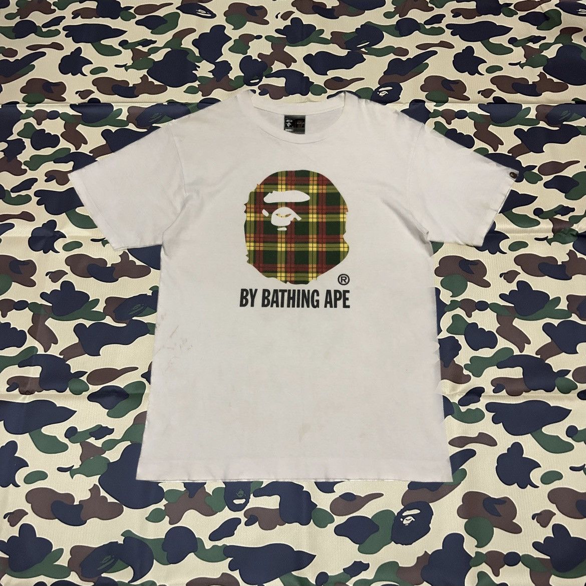 Bape Bape Check By Bathing Ape Tee Size US M / EU 48-50 / 2 - 1 Thumbnail
