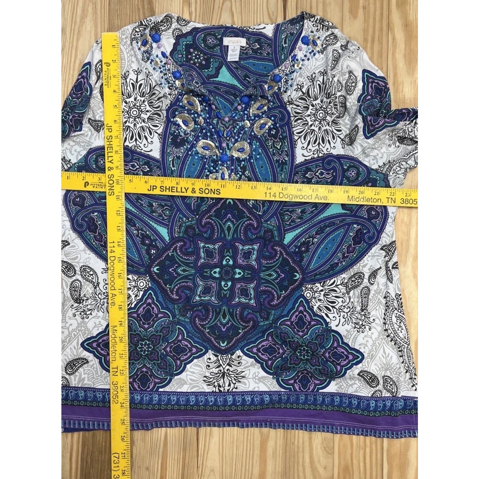Chicos CHICO'S GRAND STATEMENT EMBELLISHED MULTI COLOR Size 3 Size XL / US 12-14 / IT 48-50 - 6 Thumbnail
