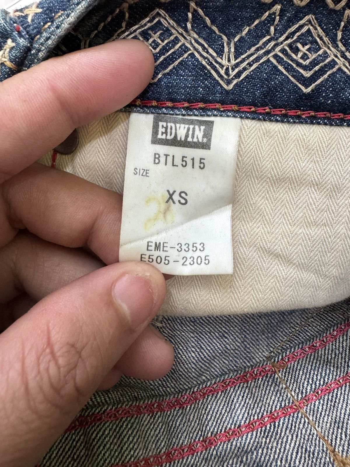 Edwin Edwin Blue Trip Flare Low Rise Mud Wash Buckle Back Denim Size US 28 / EU 44 - 12 Thumbnail