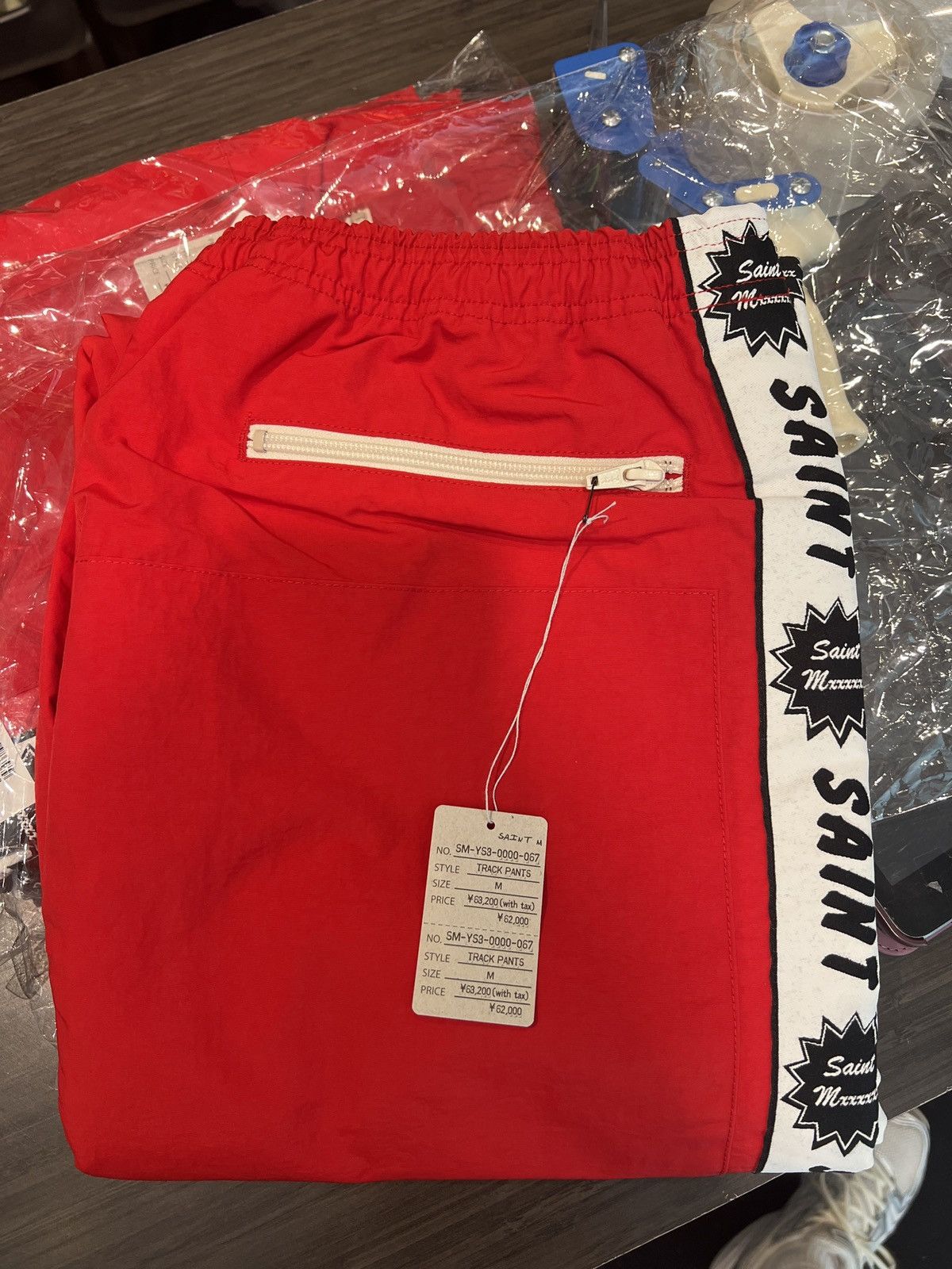 Saint Michael Saint Michael Track Pants Red Size US 33 - 3 Thumbnail