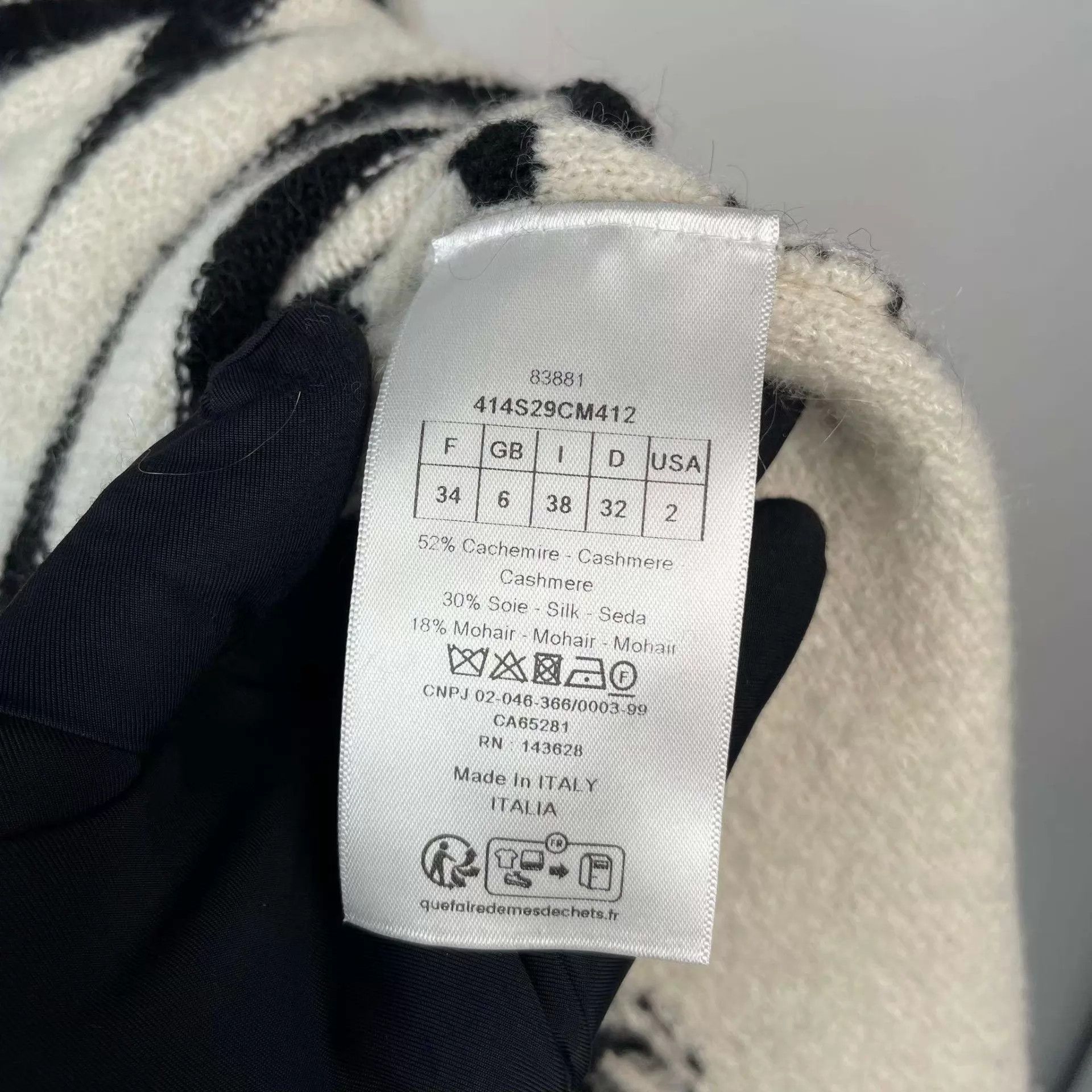 Dior Dior Cashmere Long-Sleeve 34 95 New Size XS / US 0-2 / IT 36-38 - 4 Thumbnail