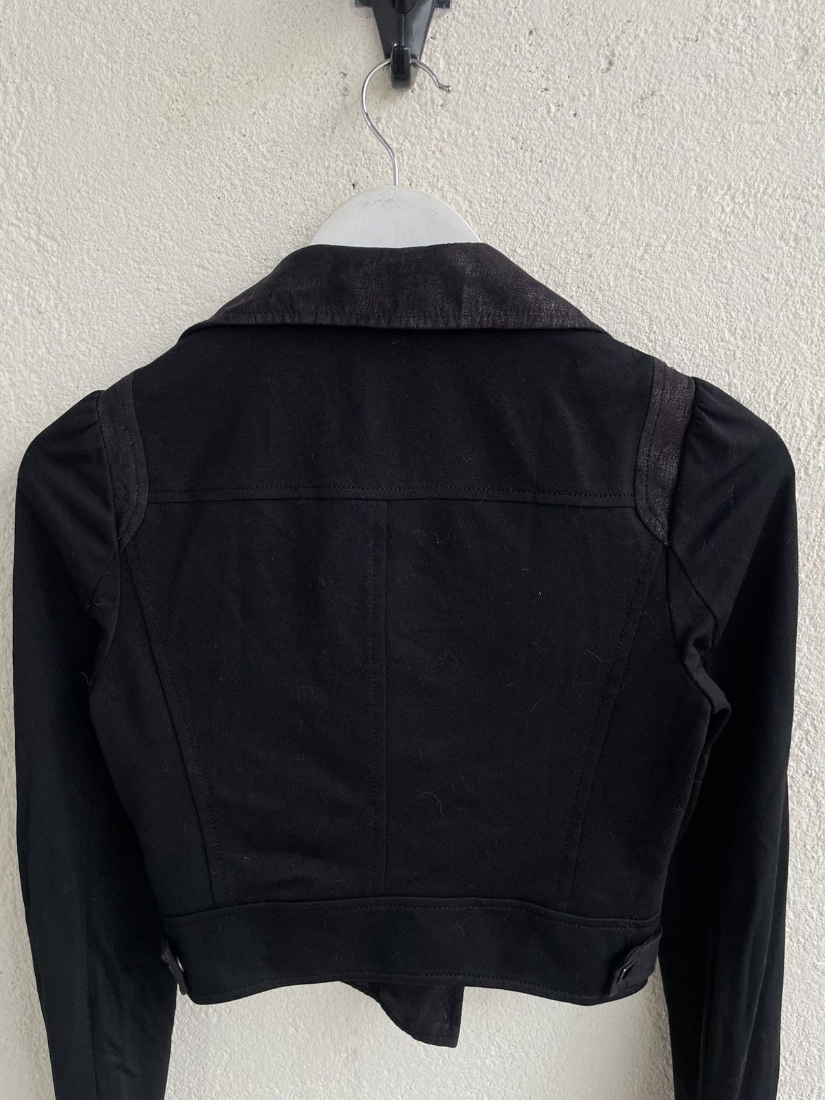 Number (N)ine 2000s DIA Asymmetrical Leather Panel Biker Lgv if6 Size US XXS / EU 40 - 8 Thumbnail
