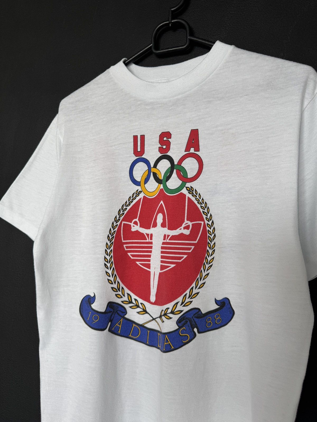 Adidas Adidas Olympics T-Shirt Vintage 80s Summer Games Seoul Size US M / EU 48-50 / 2 - 3 Thumbnail