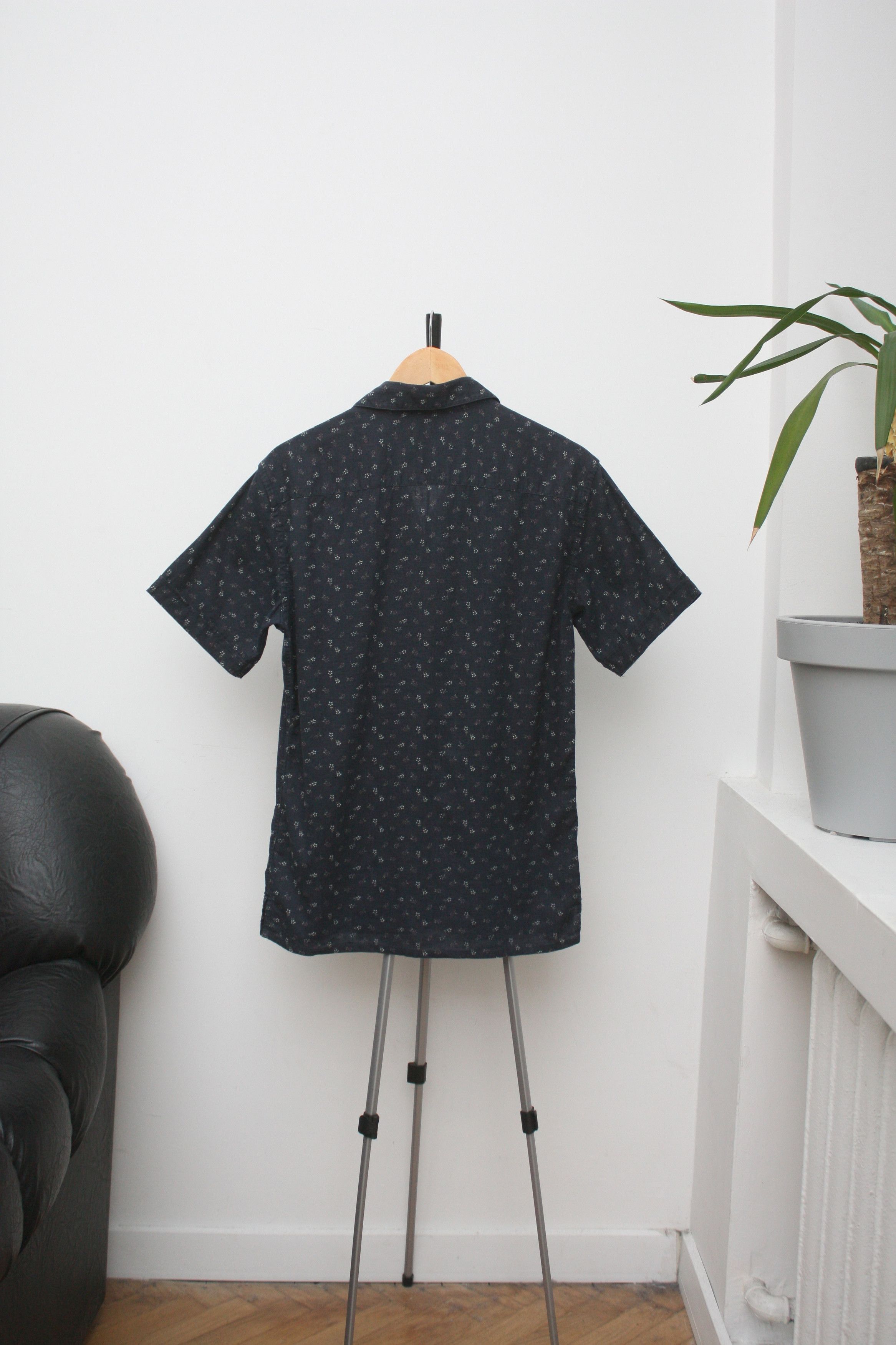 Allsaints All Saints Rosid SS Shirt Navy Linen Short Sleeve Small Size US S / EU 44-46 / 1 - 3 Thumbnail