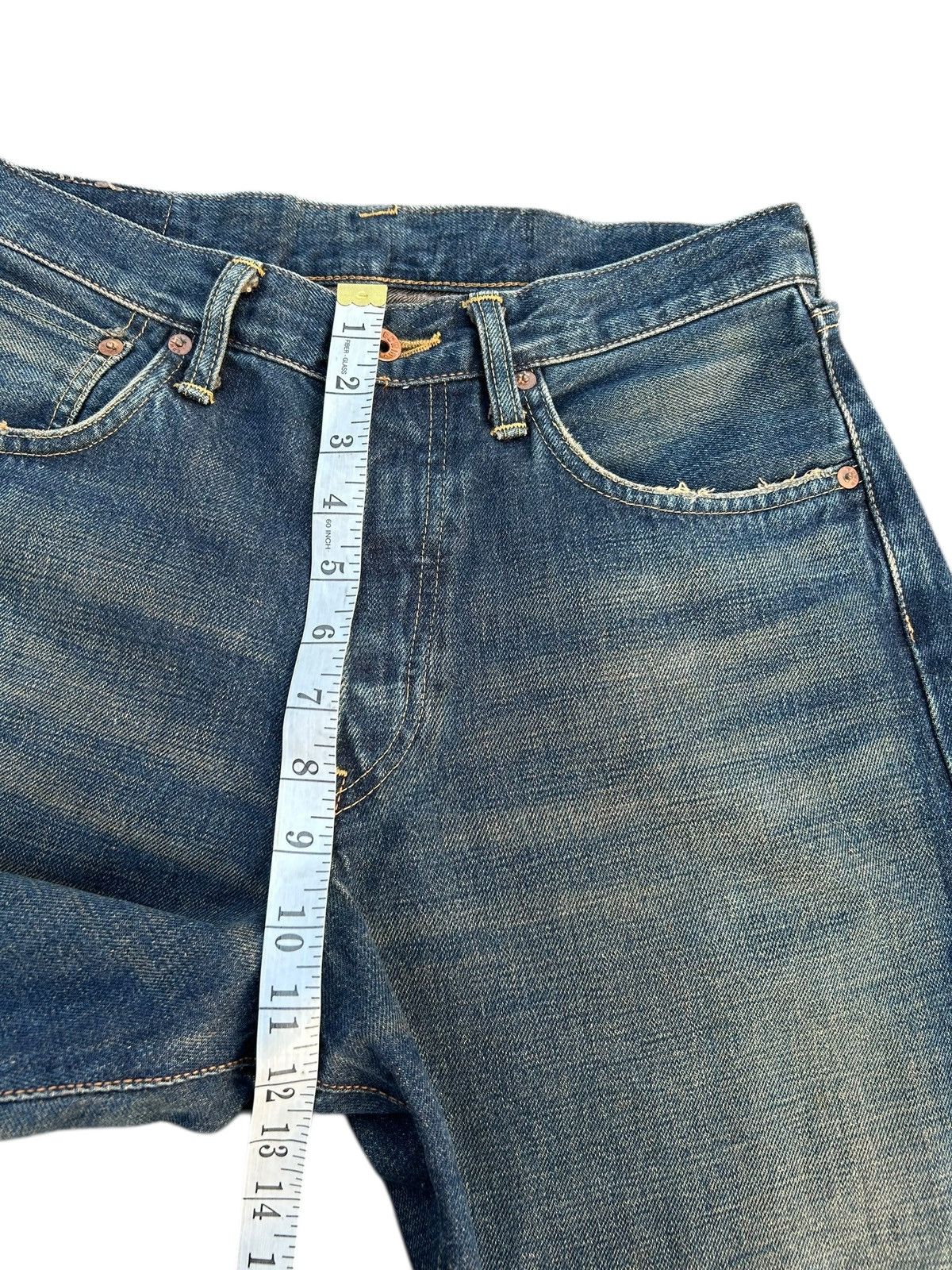 Kapital Vintage Edwin 505X Selvedge Baggy Rusty Distressed Denim Size US 31 - 14 Thumbnail