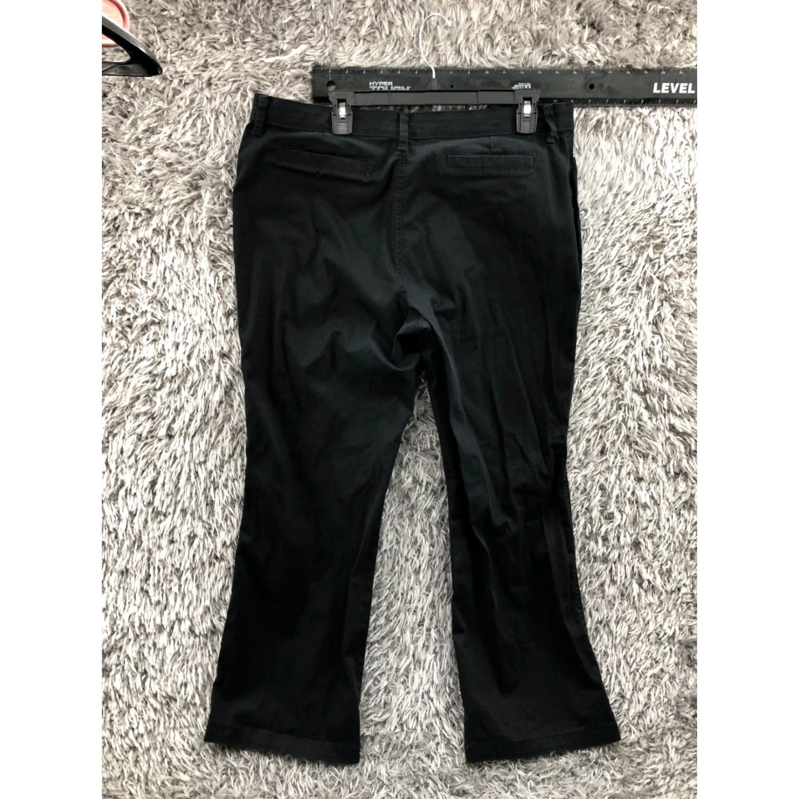 Lee Riders by Lee Straight Chino Pants 16P Petite Womens Black Size 38" / US 16 / IT 52 - 5 Thumbnail