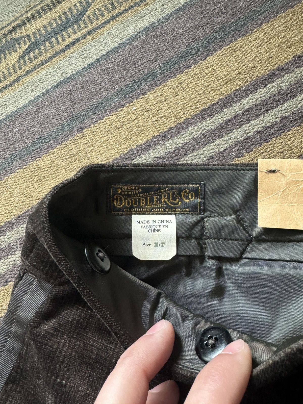 RRL Ralph Lauren Brown Tuxedo Pant Size 36R - 3 Thumbnail