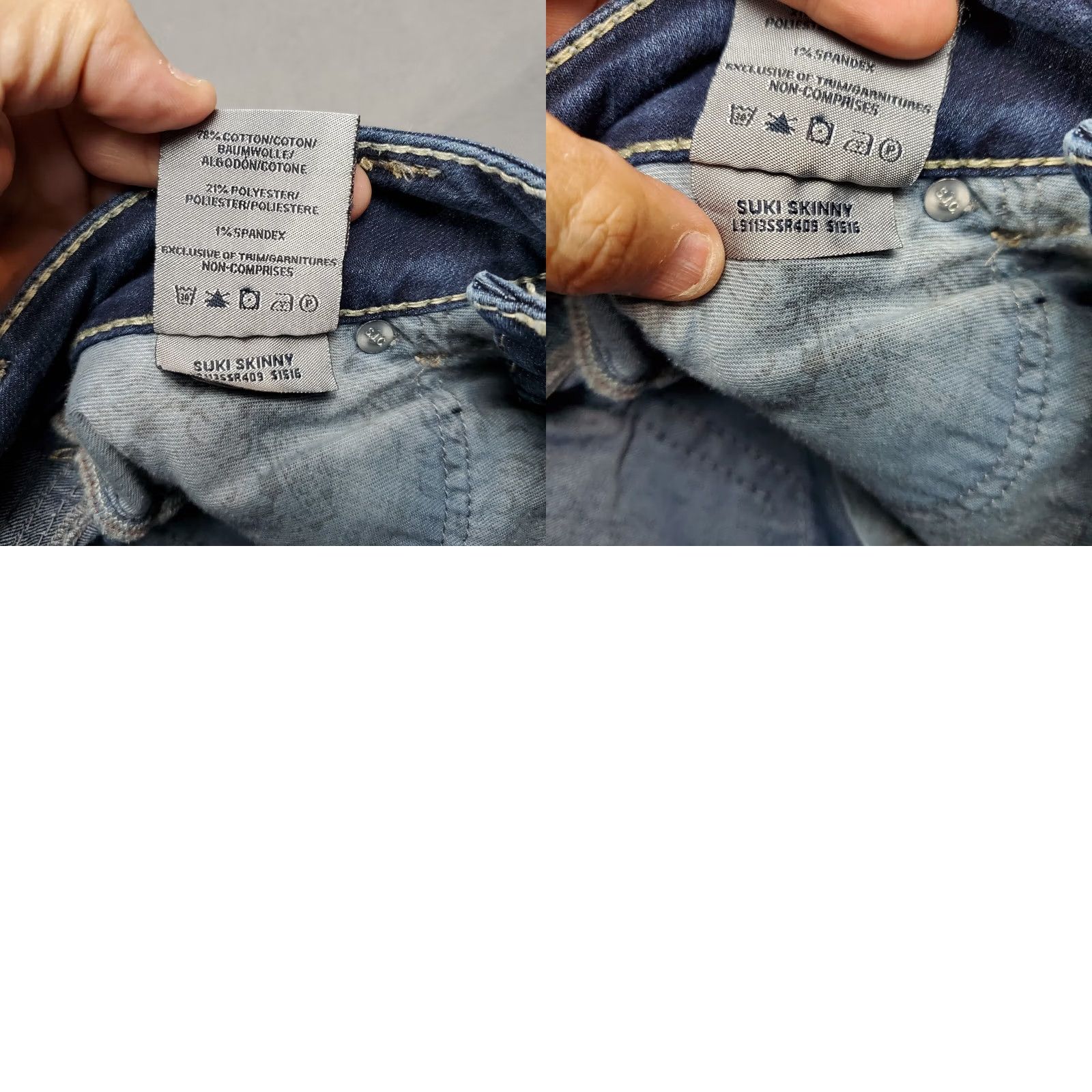 Silver Jeans Co. Silver Jeans Womens Suki 28x29.5 Dark Wash Denim Skinny Jegging Size 28" / US 6 / IT 42 - 9 Thumbnail
