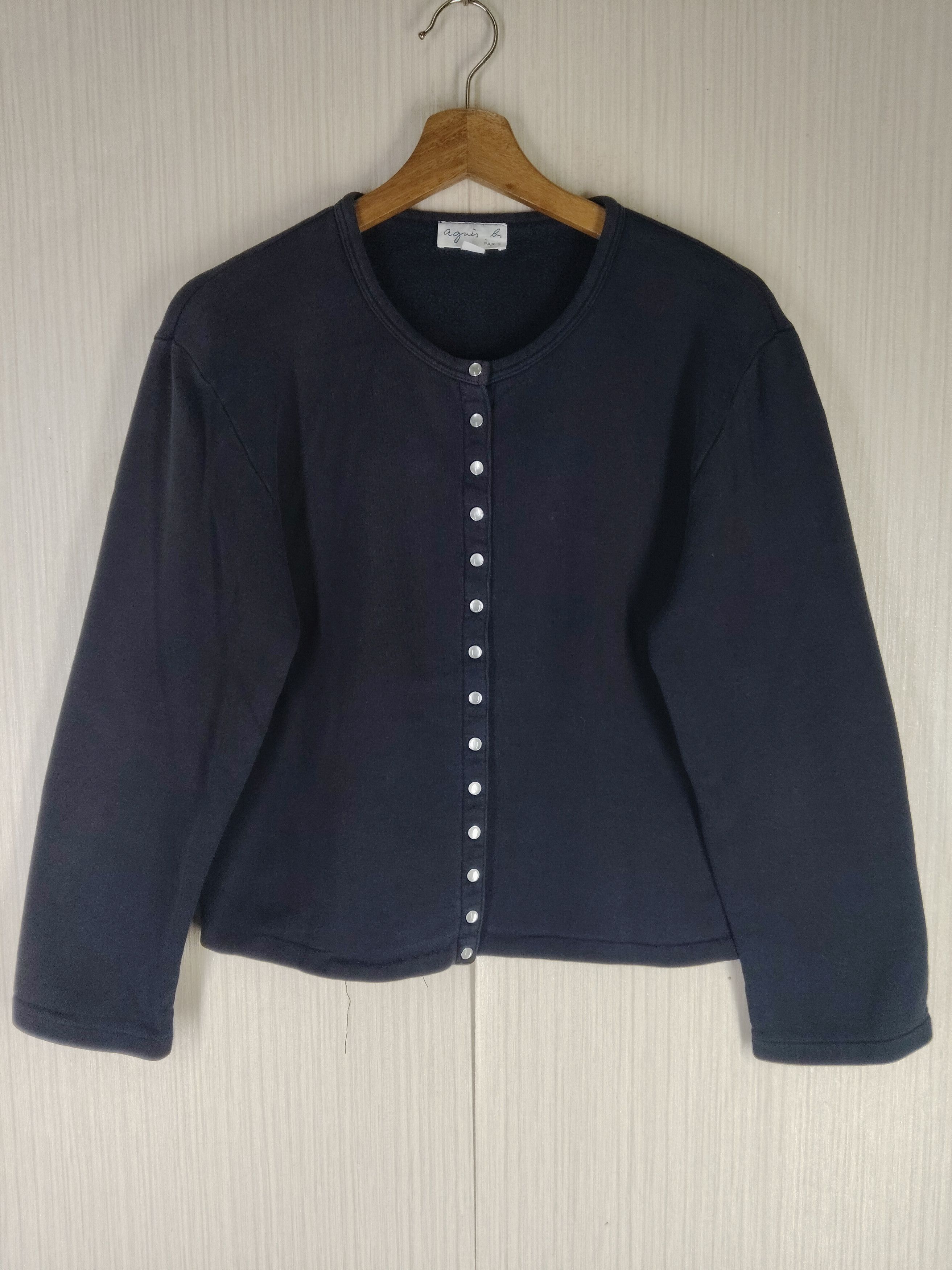 agnes b. Rare Vintage Agnes B. Paris Snap Button Cardigan Size S / US 4 / IT 40 - 1 Thumbnail