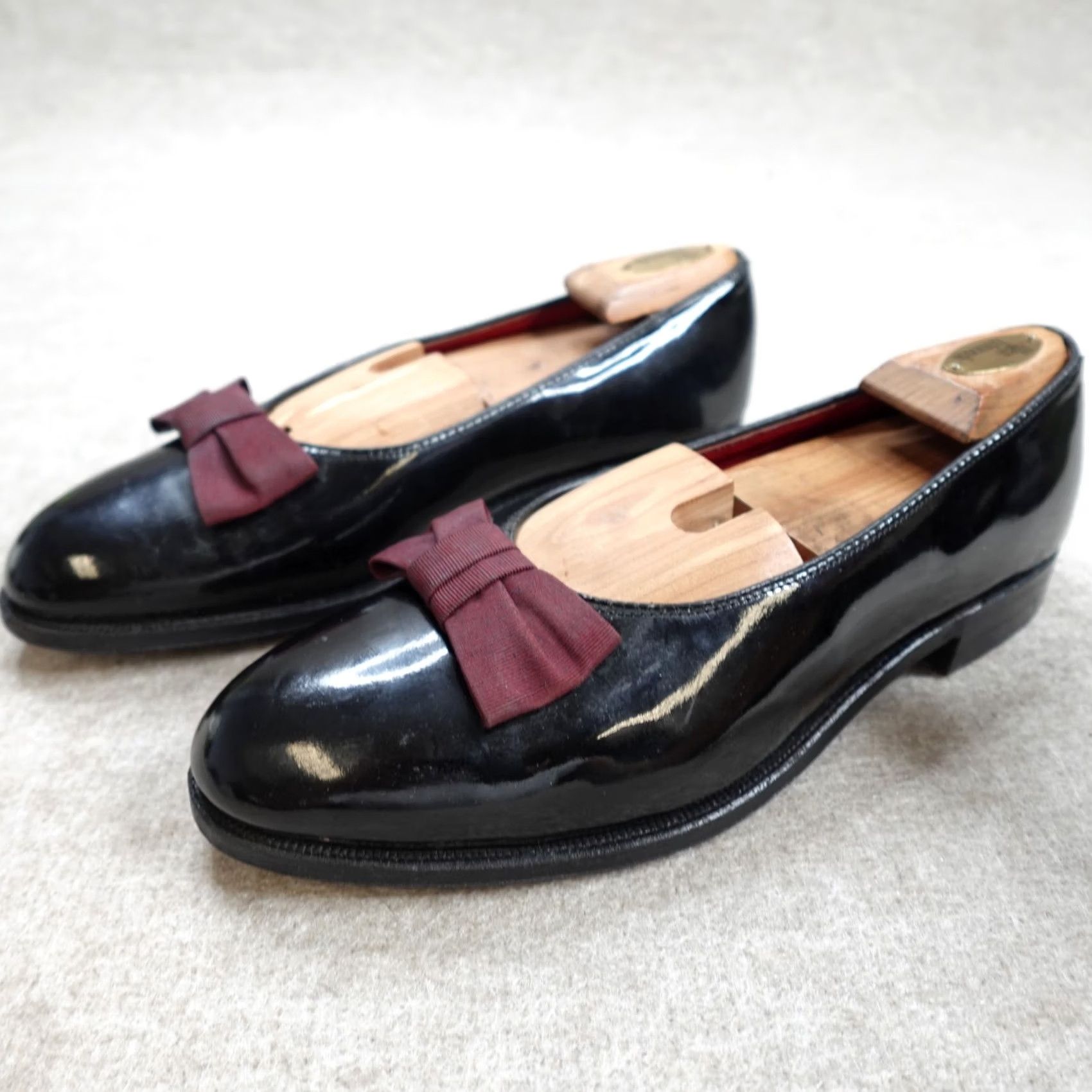Alden VINTAGE Alden Men's Black Patent Leather Opera Pumps 9 B/D Bow Tie Dress Made in USA Size US 9 / EU 42 - 2 Thumbnail