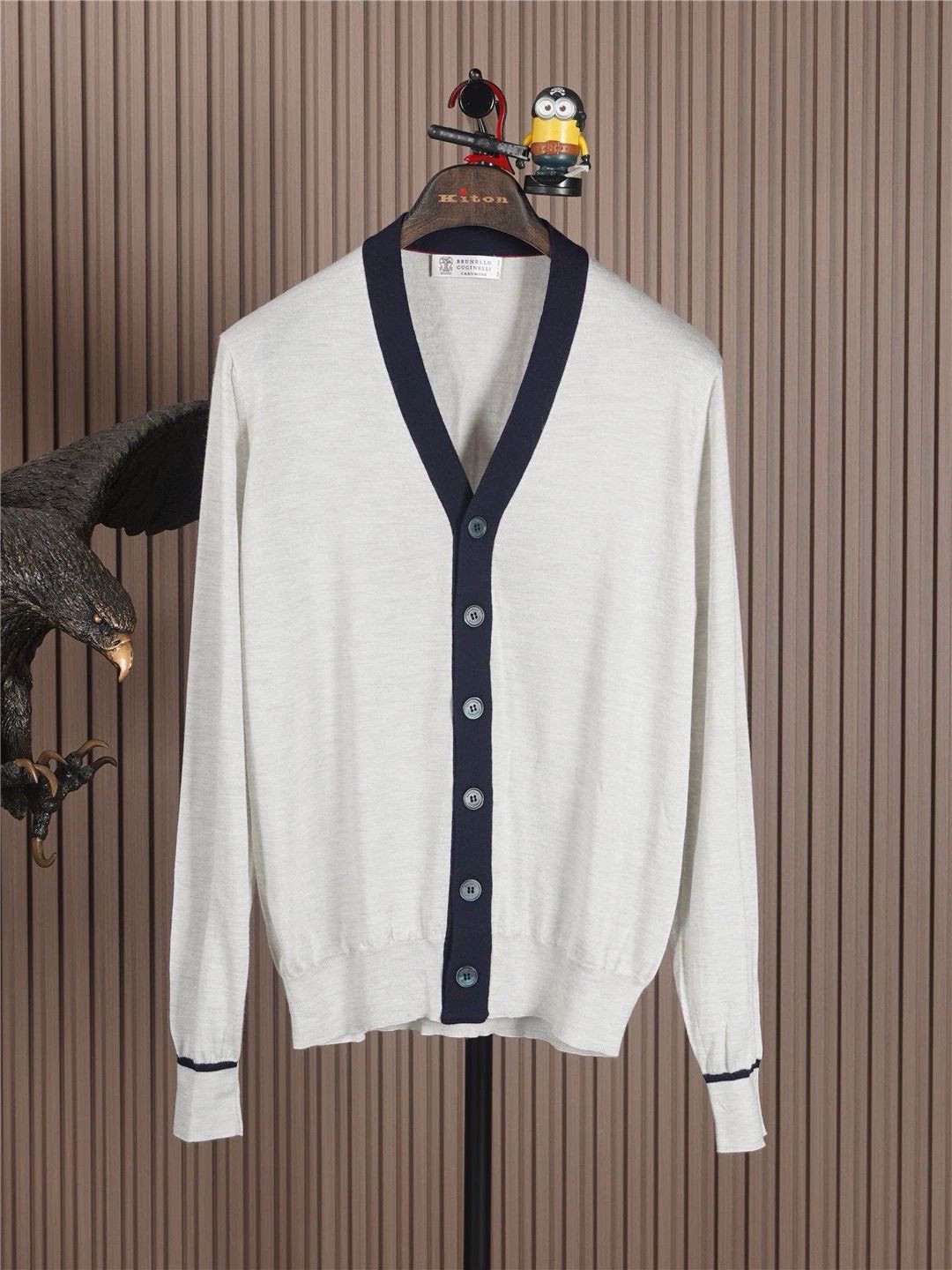 Brunello Cucinelli Brunello Cucinelli Men's Cashmere Cardigan Size US S / EU 44-46 / 1 - 1 Thumbnail