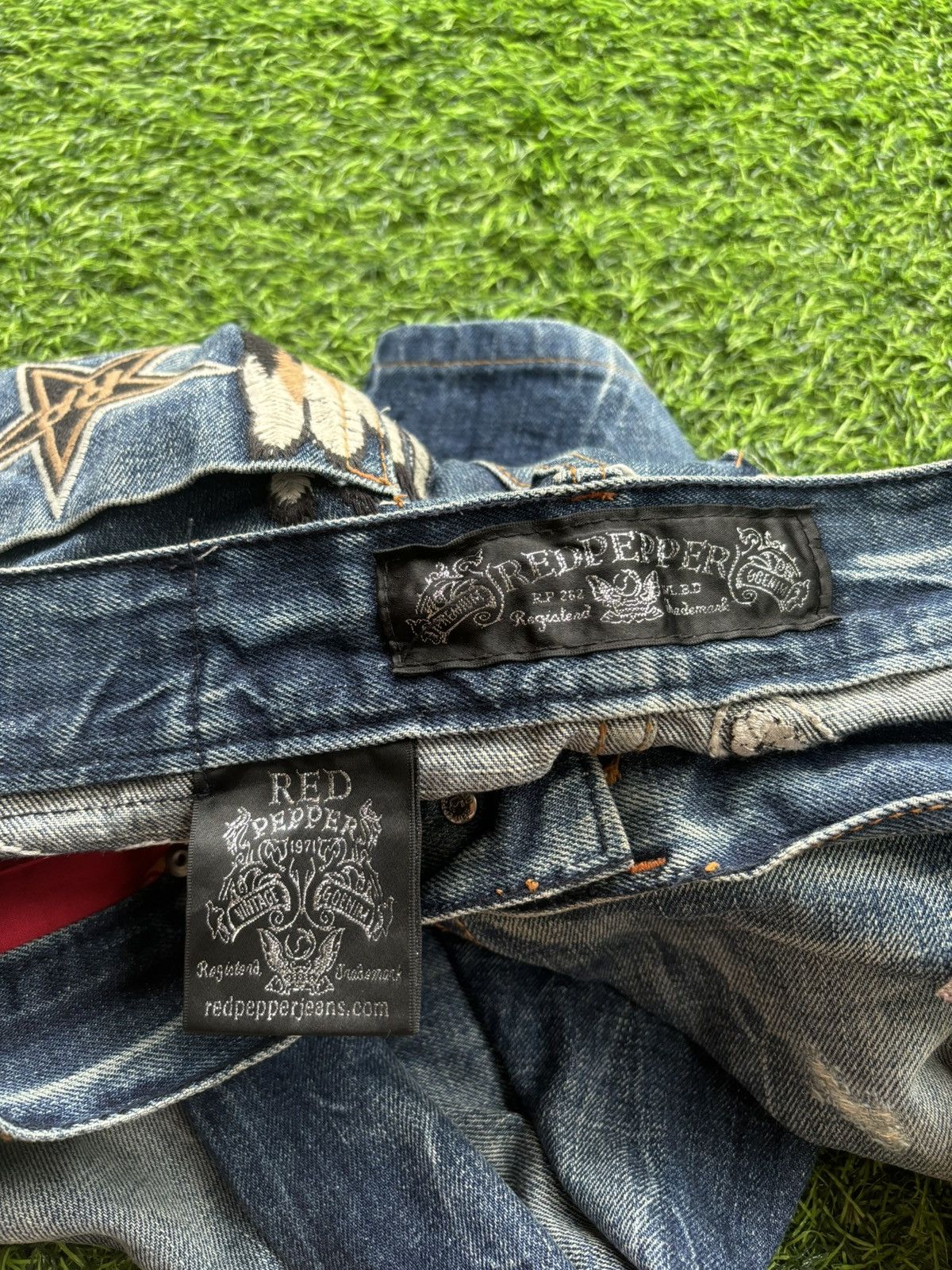 Tornado Mart Y2k Red Pepper Ifsixwasnine Punk Style Jeans Size US 31 - 12 Thumbnail