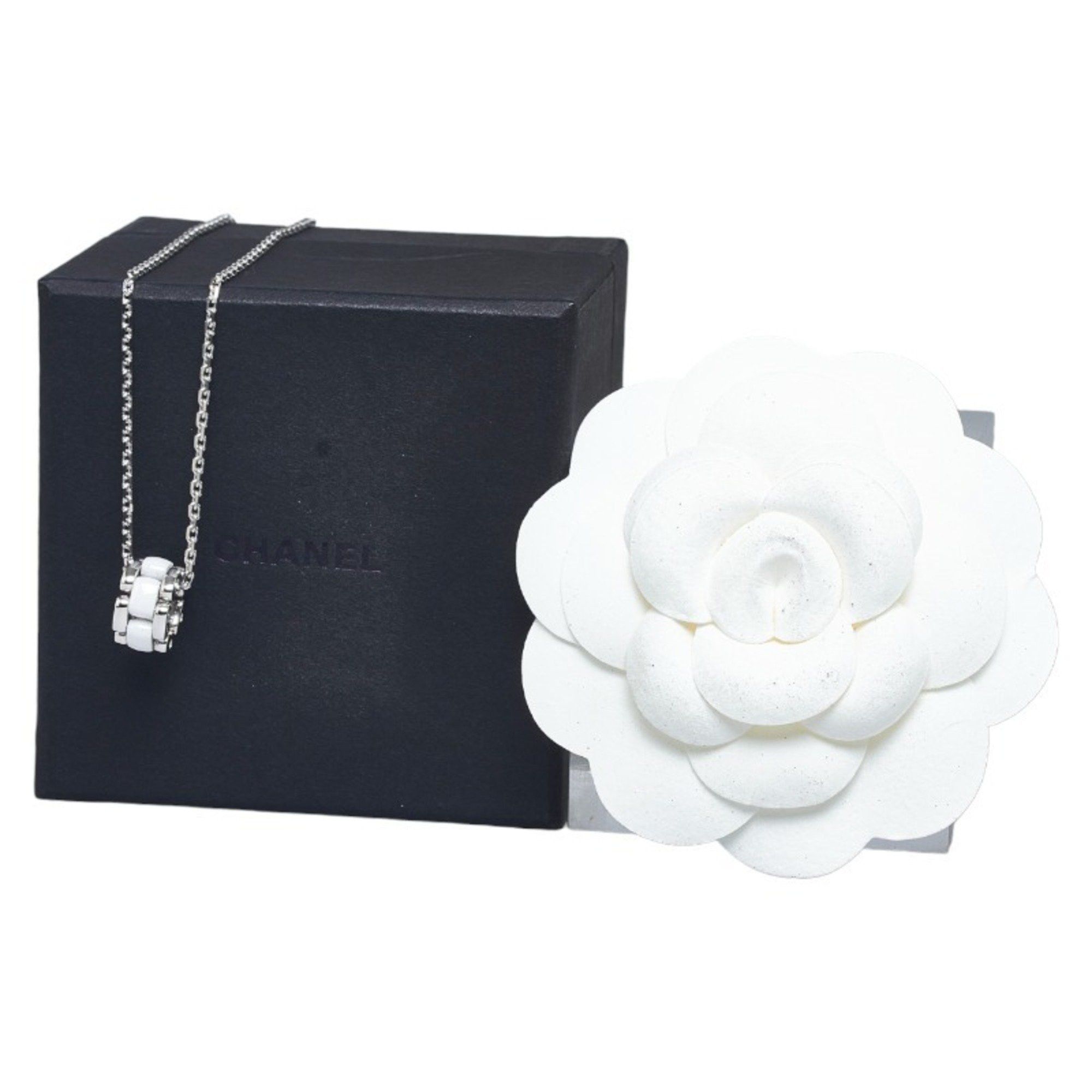 image of Chanel Ultra Necklace K18Wg White Gold Women's