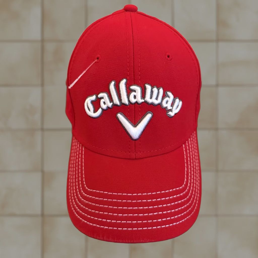 Callaway Callaway Baseball Cap Hat Mens L-XL Red Adjustable Embroidered Logo Size ONE SIZE - 1 Thumbnail