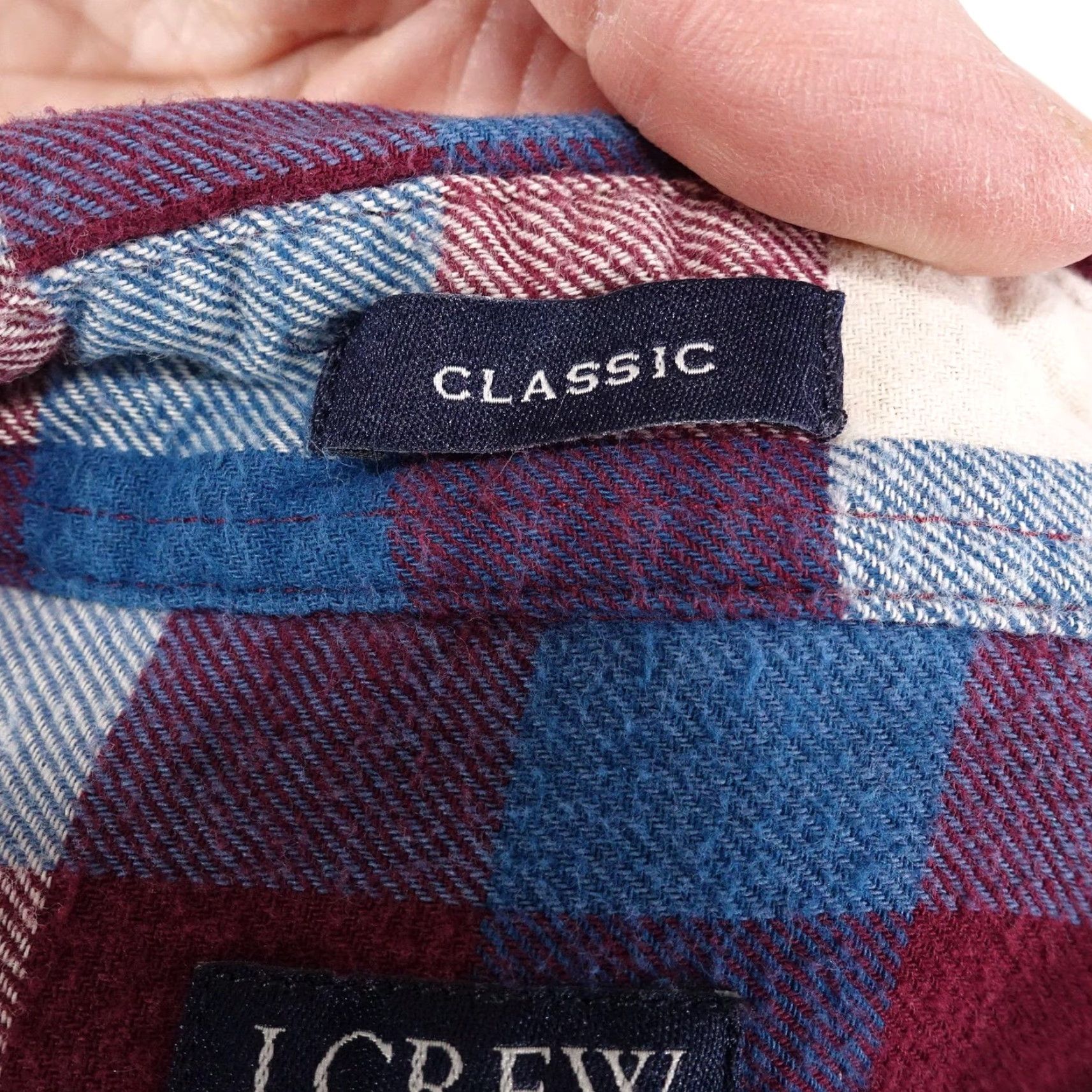 J.Crew J Crew Shirt Mens Medium Red Blue Plaid Flannel Classic Fit Long Sleeve Size US M / EU 48-50 / 2 - 7 Thumbnail