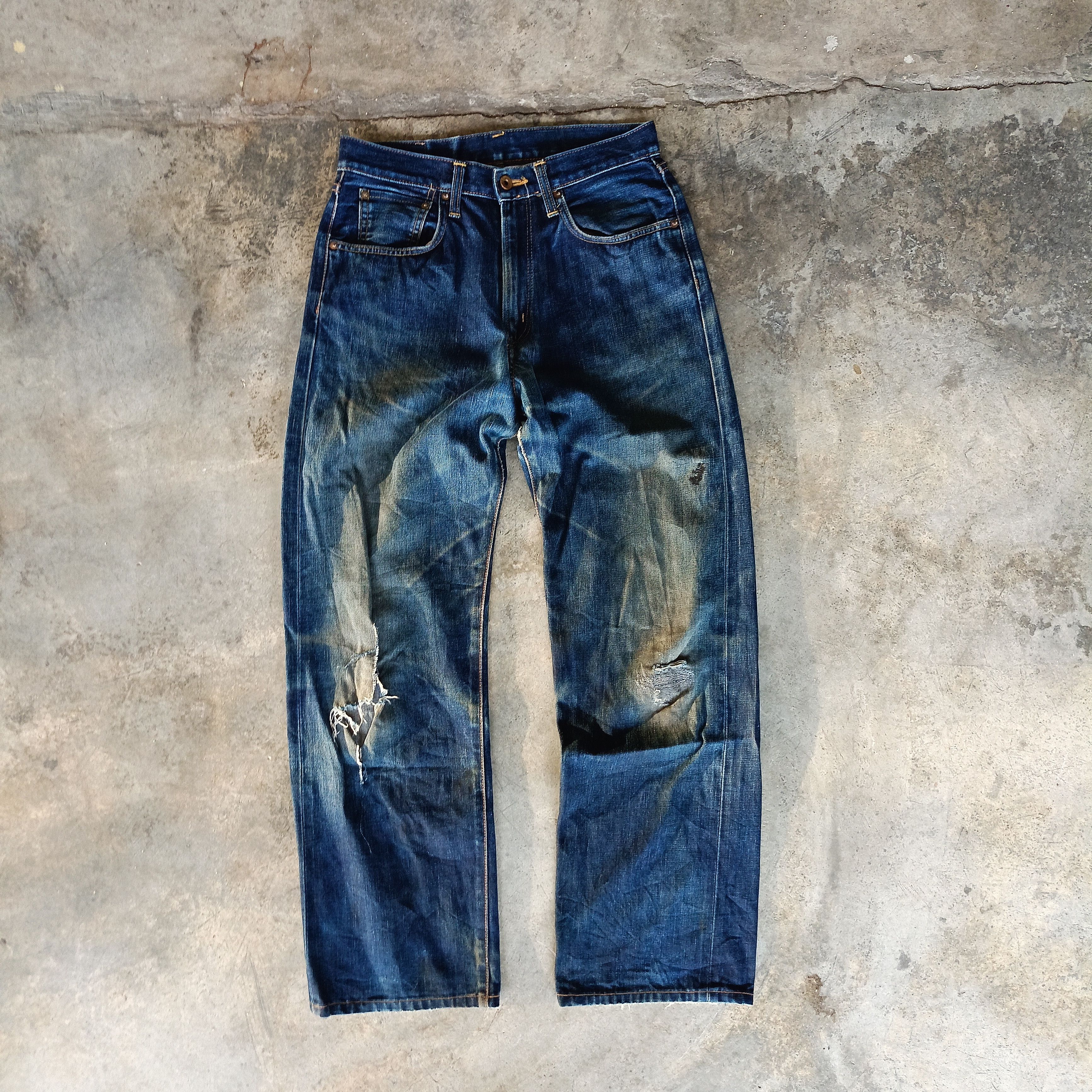 Edwin 505 Distressed Jeans