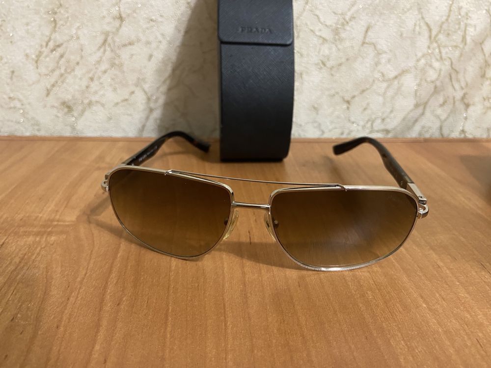 Prada Prada Aviator Sunglasses Size ONE SIZE - 5 Thumbnail