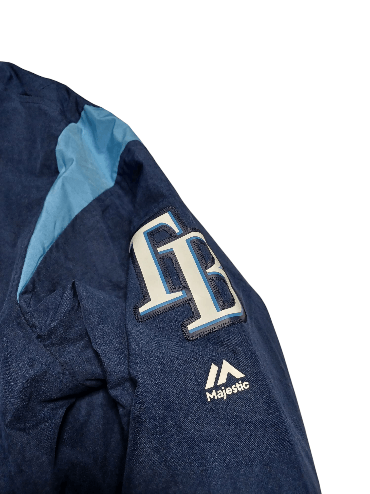 Majestic TAMPA BAY RAYS MLB MAJESTIC BIGLOGO NYLON JACKET Size US L / EU 52-54 / 3 - 3 Thumbnail