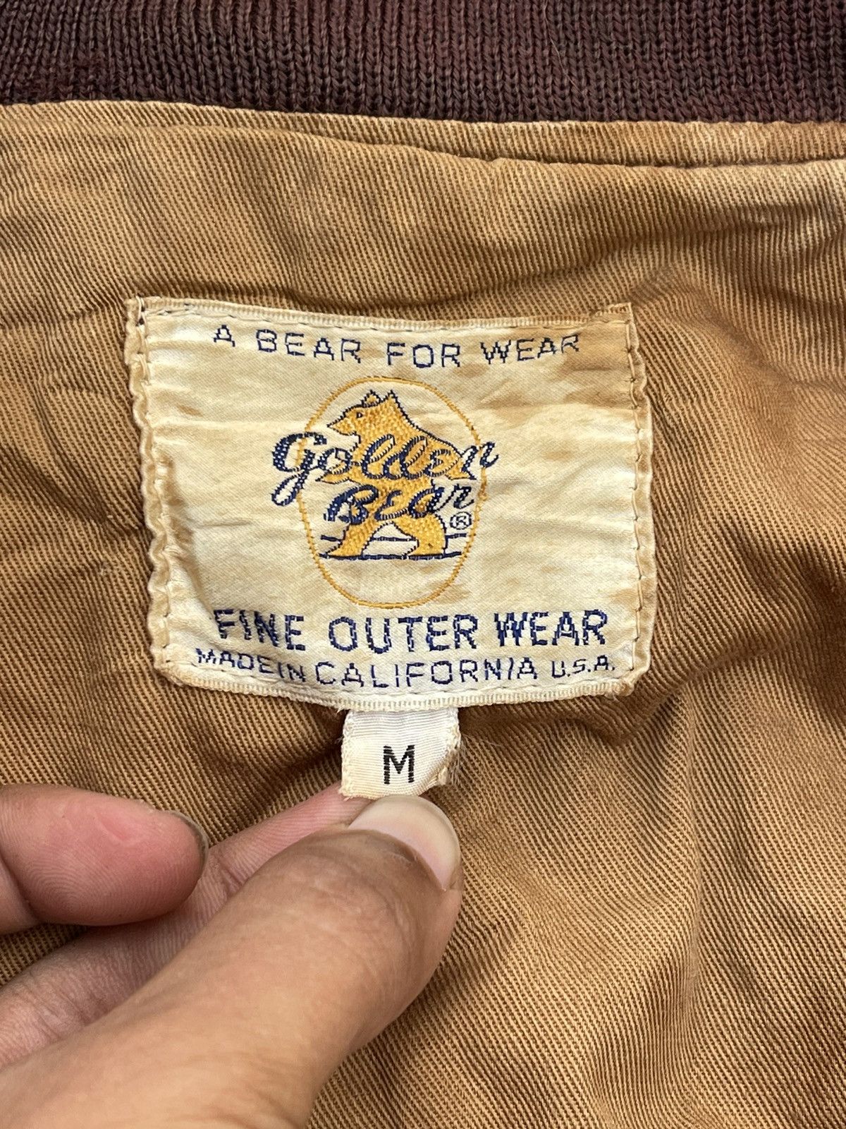 Golden Bear 🔥Vintage Golden Bear Genuine Leather Flight Bomber Jacket Size US M / EU 48-50 / 2 - 16 Thumbnail