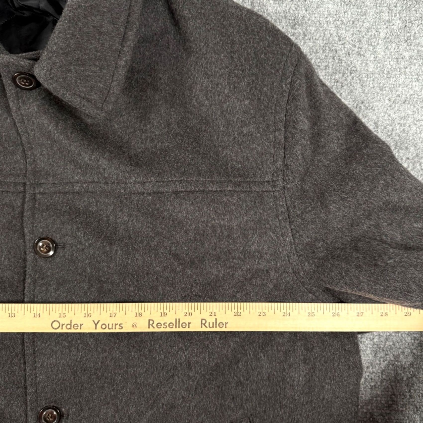 Vintage VINTAGE Alberto Ballini Car Coat Overcoat Wool Blend Button Front Jacket XXL Gray Coat Men’s Wool Coat Business Casual Adult 2XL Size US XXL / EU 58 / 5 - 4 Thumbnail