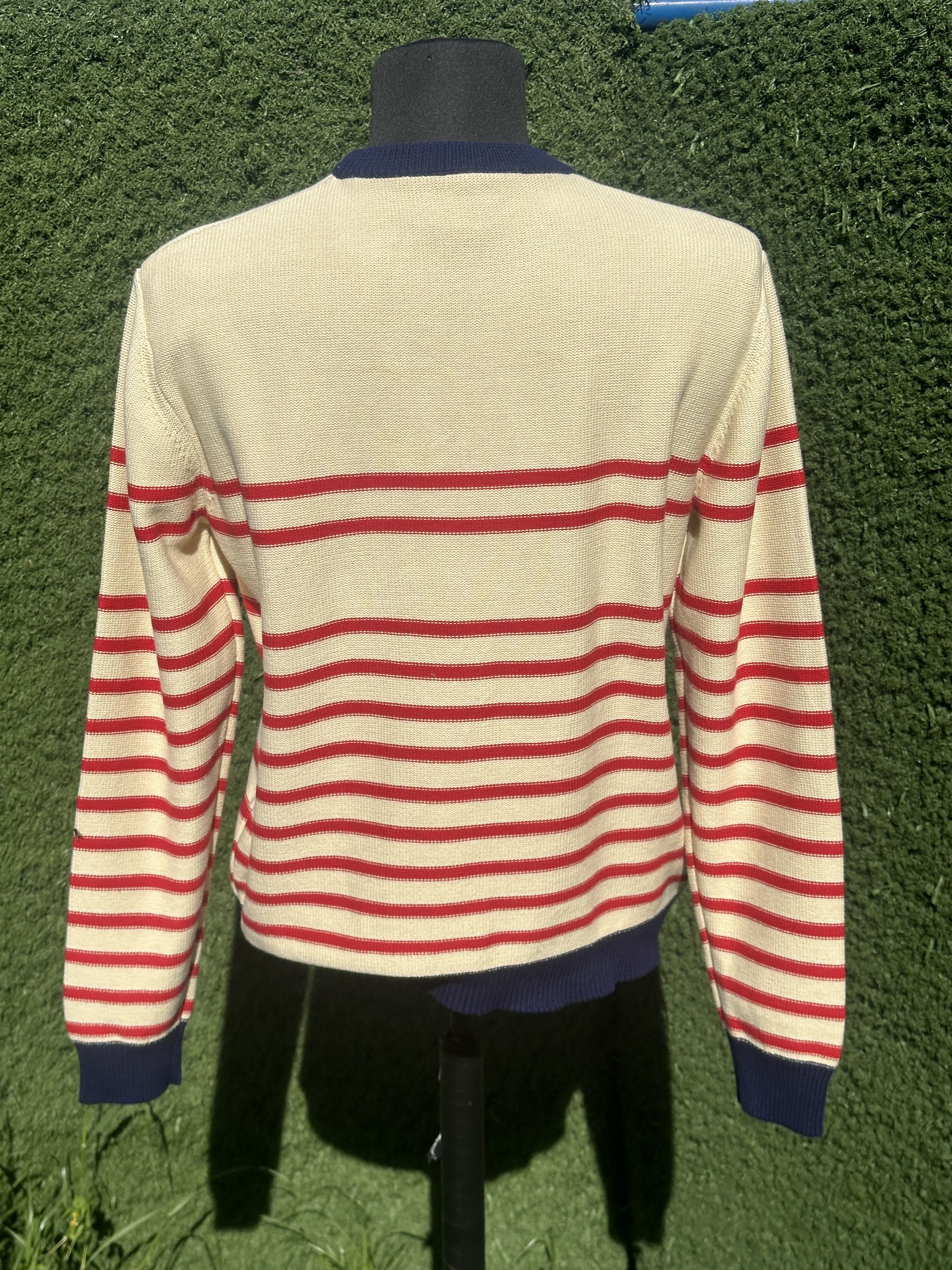 Gucci Luxury Gucci Knit Striped Sweater Crew Neck Size M 175/96 A Size US M / EU 48-50 / 2 - 2 Thumbnail