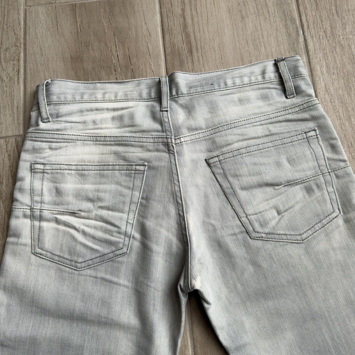 Dior Homme SS2006 Hedi Slimane Light Grey Skinny Denim Jeans Size US 28 / EU 44 - 7 Thumbnail