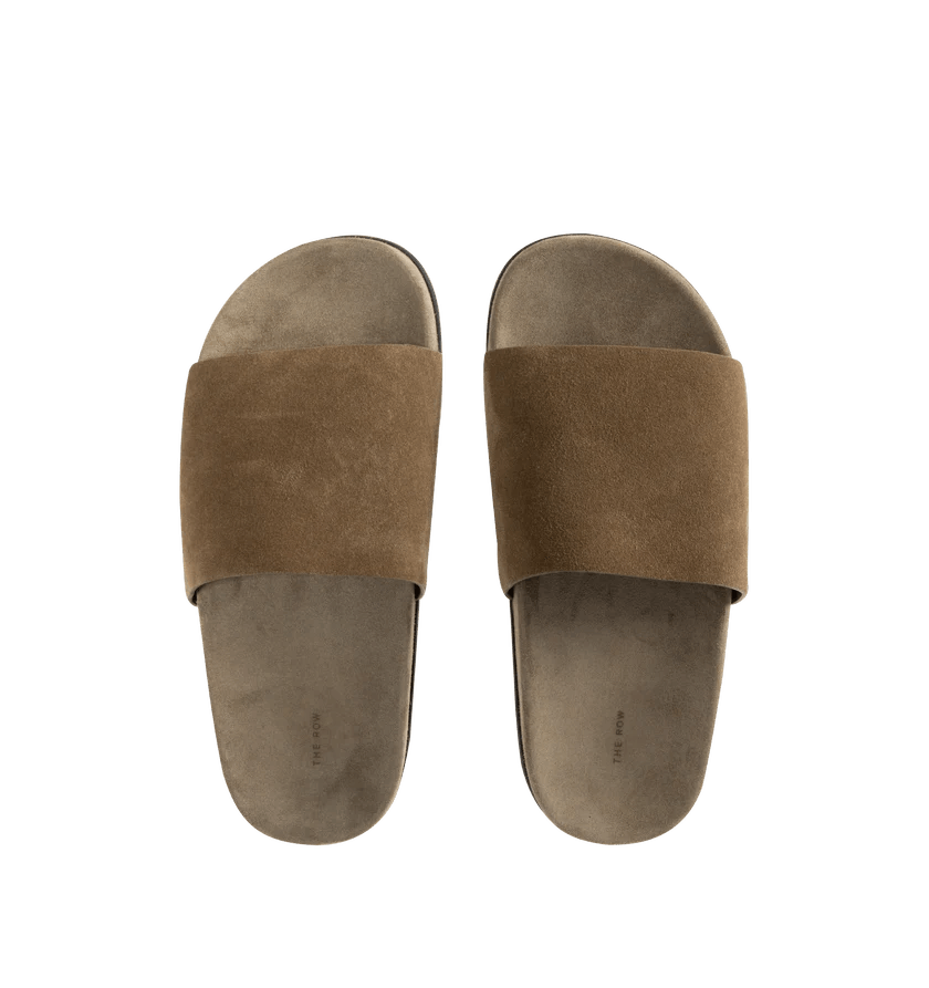 The Row o1h1sh11225 Hugh Slide in Beige Size US 7 / EU 40 - 4 Thumbnail