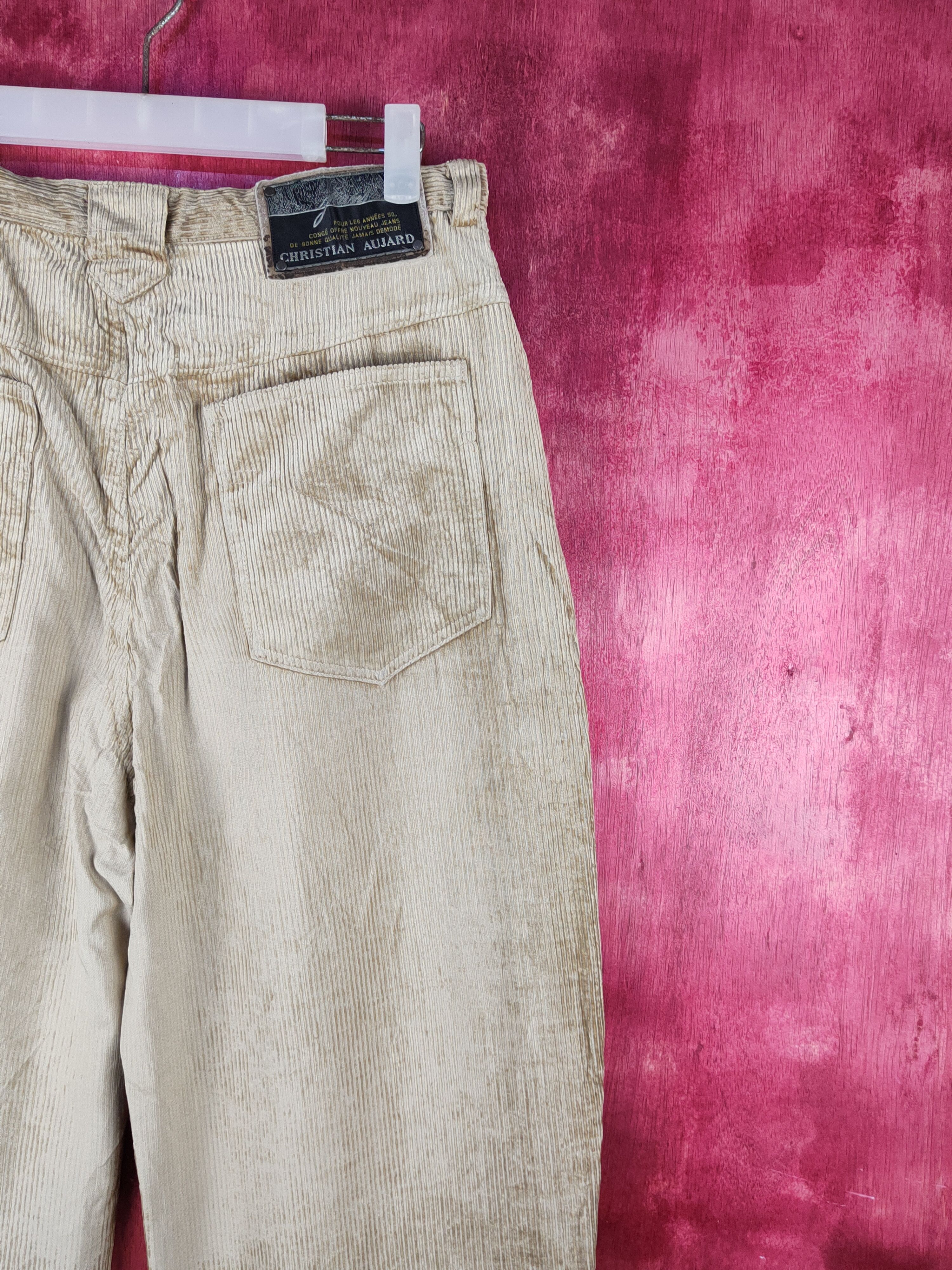 Designer Christian Aujard Brown vintage Corduroy Pants #S1569 Size US 30 / EU 46 - 12 Thumbnail