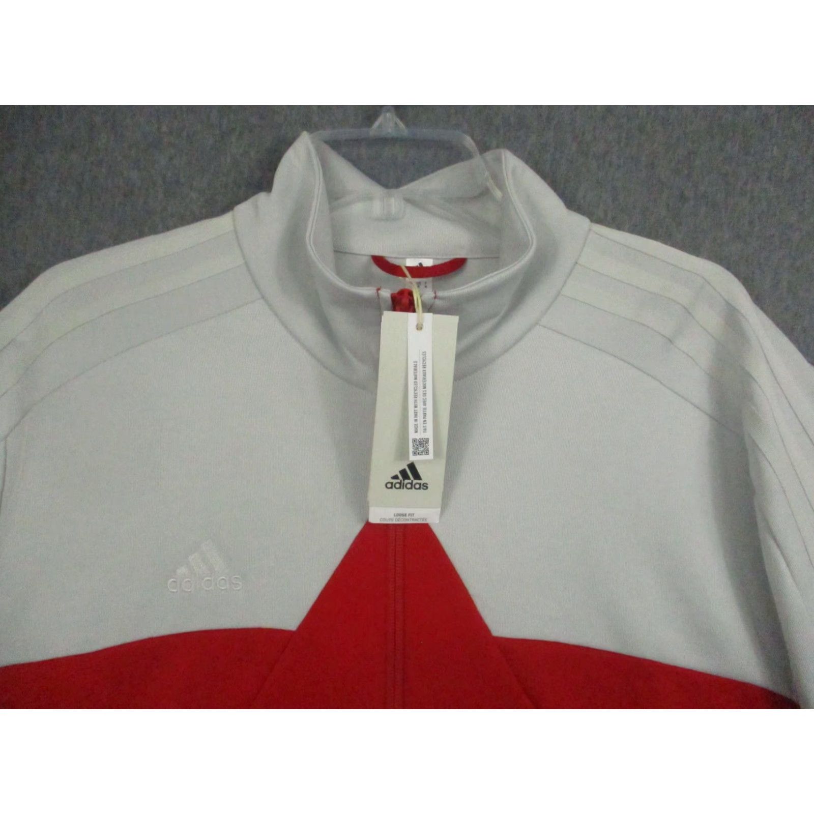 Adidas Adidas Tiro TT Track Jacket Mens M Red White Full Zip Pockets Colorblock 3-Stripes Sports Activewear Mens Size US M / EU 48-50 / 2 - 2 Thumbnail