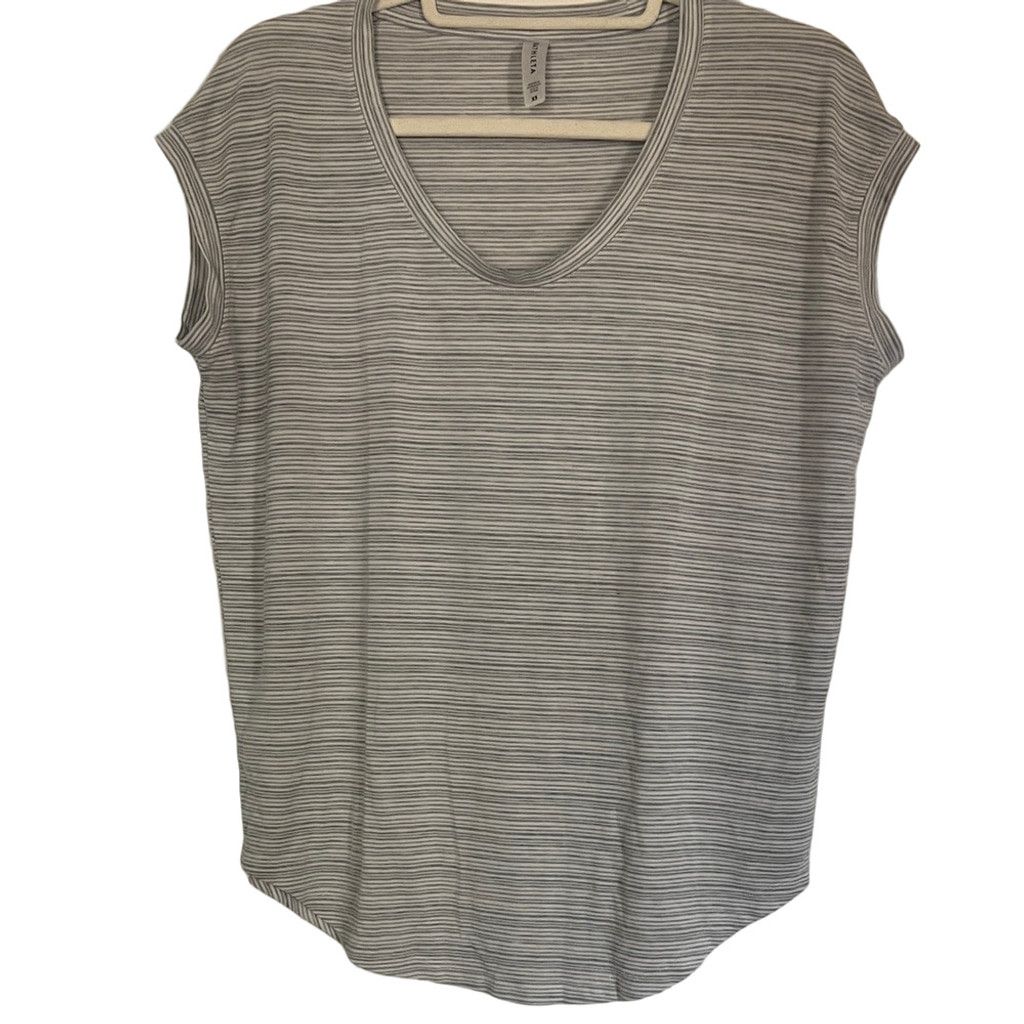 Athleta Athleta Cloudlight Stratus Heathered Gray T-Shirt Runs Big! Size XS / US 0-2 / IT 36-38 - 2 Thumbnail