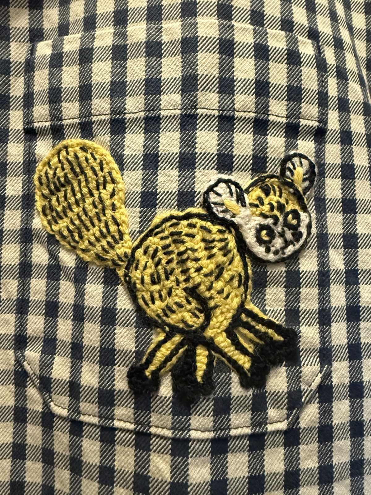 Gucci Gucci x Freya Hartas Patch Gingham Chore Jacket 🧶 Size US M / EU 48-50 / 2 - 3 Thumbnail