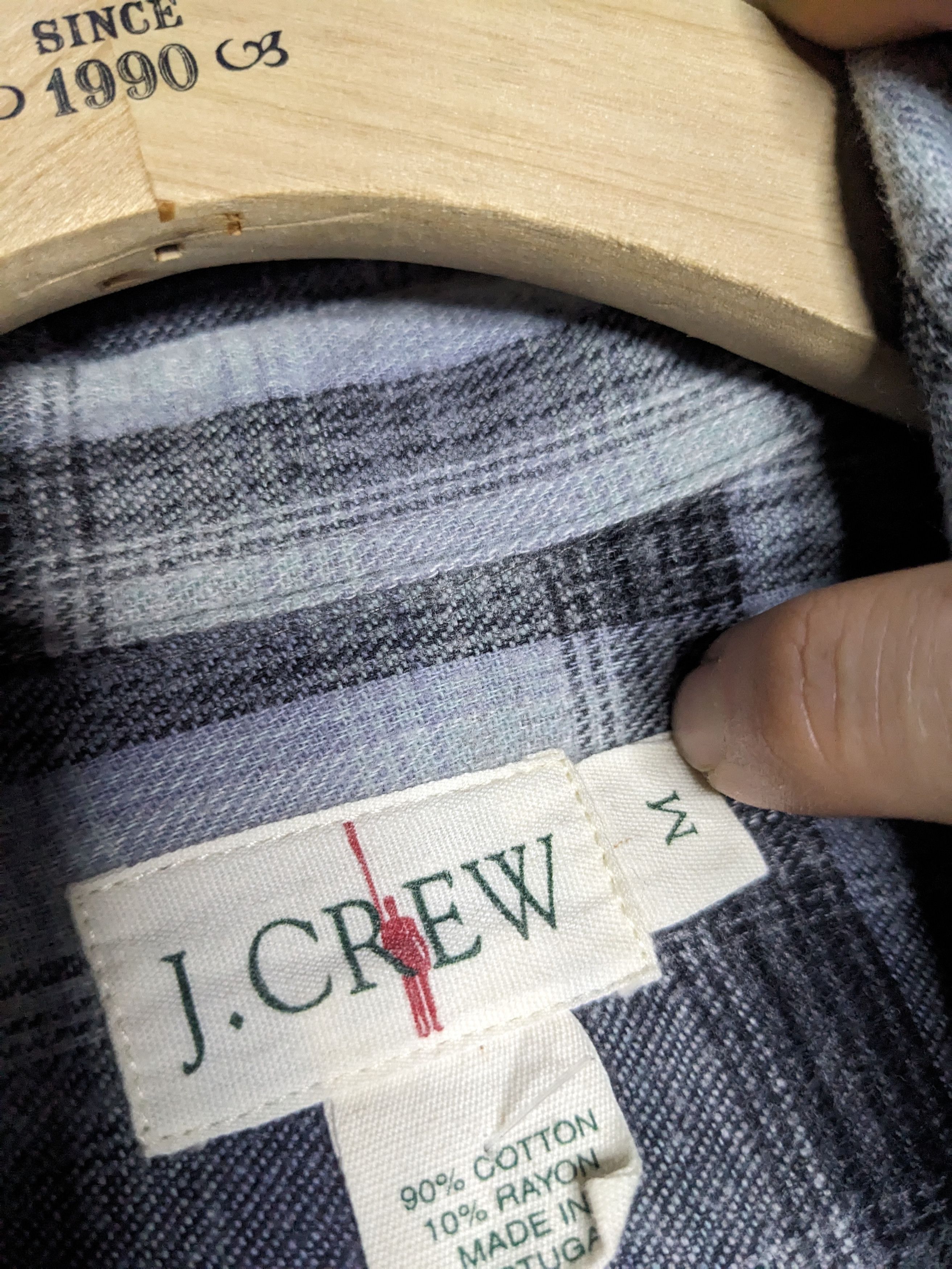 J.Crew VTG 90s J Crew Plaid Flannel Shirt Mens Medium Western Ombre Size US M / EU 48-50 / 2 - 10 Thumbnail