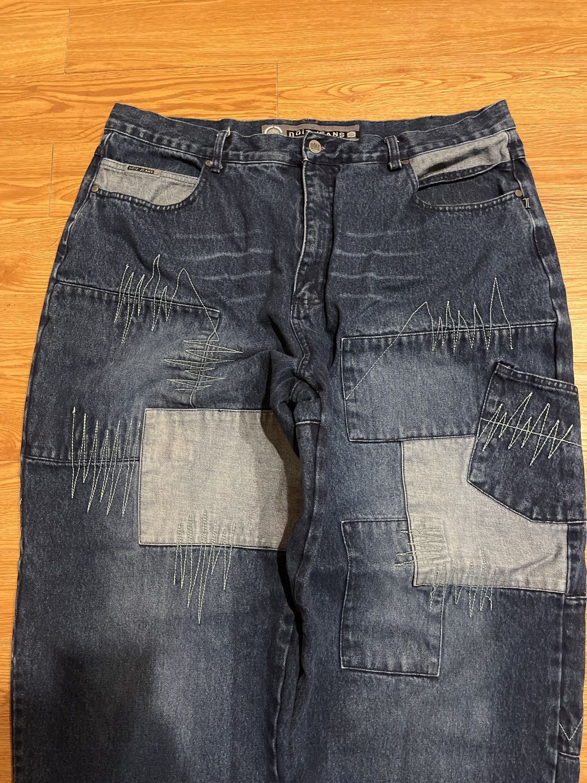 Vintage vintage y2k baggy patchwork noiz jeans Size US 39 - 4 Thumbnail