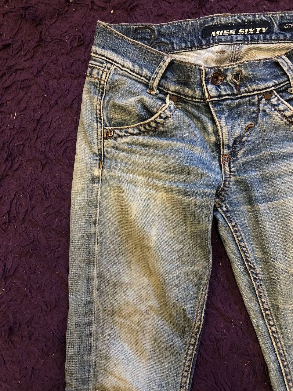 Miss Sixty Vintage Miss Sixty Faded Denim Jeans Y2K Size 26 Size 26" / US 2 / IT 38 - 7 Thumbnail