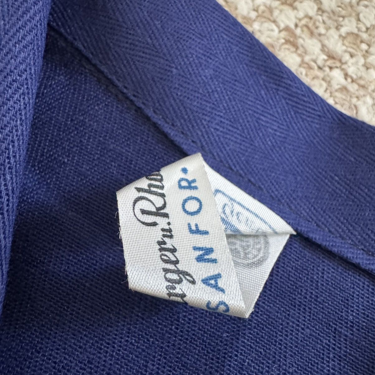 Le Laboureur French vintage HBT herringbone navy works jacket Size US M / EU 48-50 / 2 - 4 Thumbnail