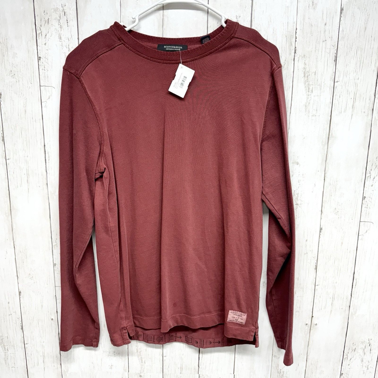 Scotch & Soda Scotch & Soda Sweater Size M Crewneck Long Sleeve Red Cotton Size US M / EU 48-50 / 2 - 1 Thumbnail