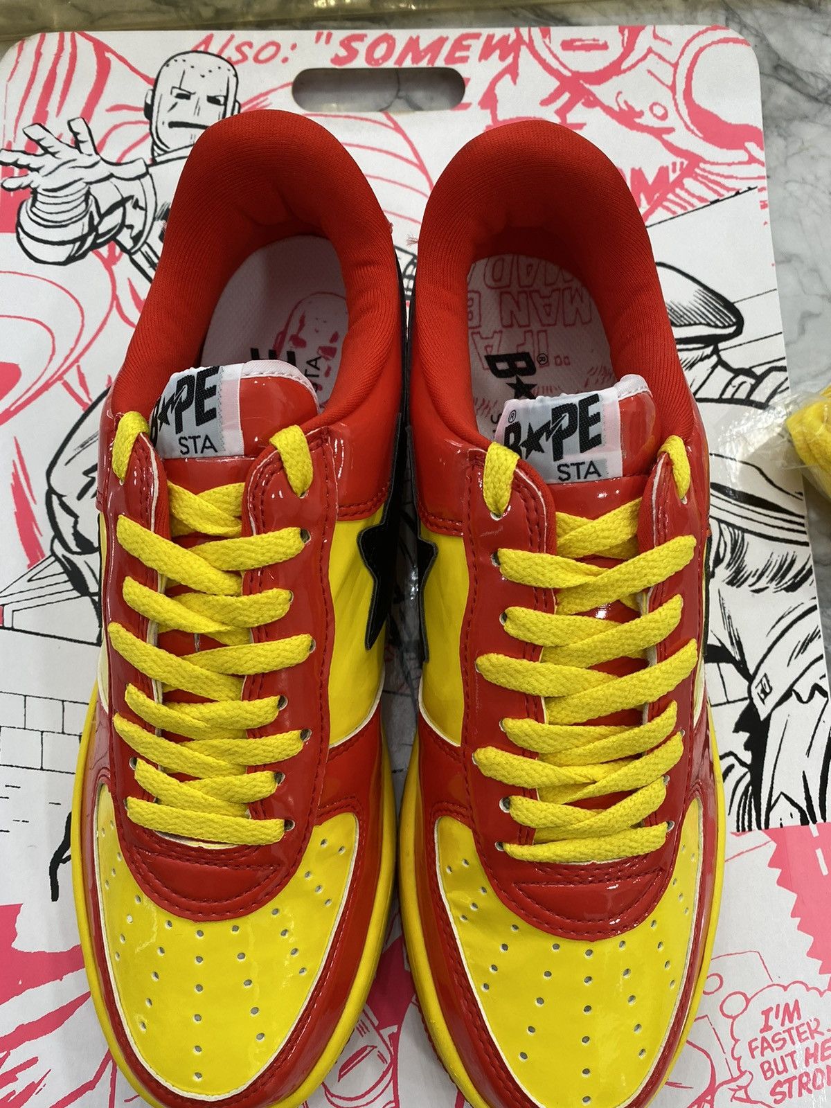 Bape Bape x Marvel Iron Man Bapesta Size US 9 / EU 42 - 10 Thumbnail