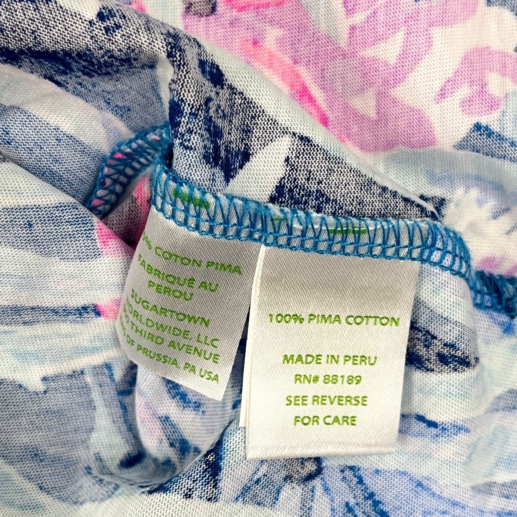 Lilly Pulitzer Lilly Pulitzer Daphne Tunic Dress Medium Peacock Tweethearts Summer Prep Womens Size M / US 6-8 / IT 42-44 - 6 Thumbnail