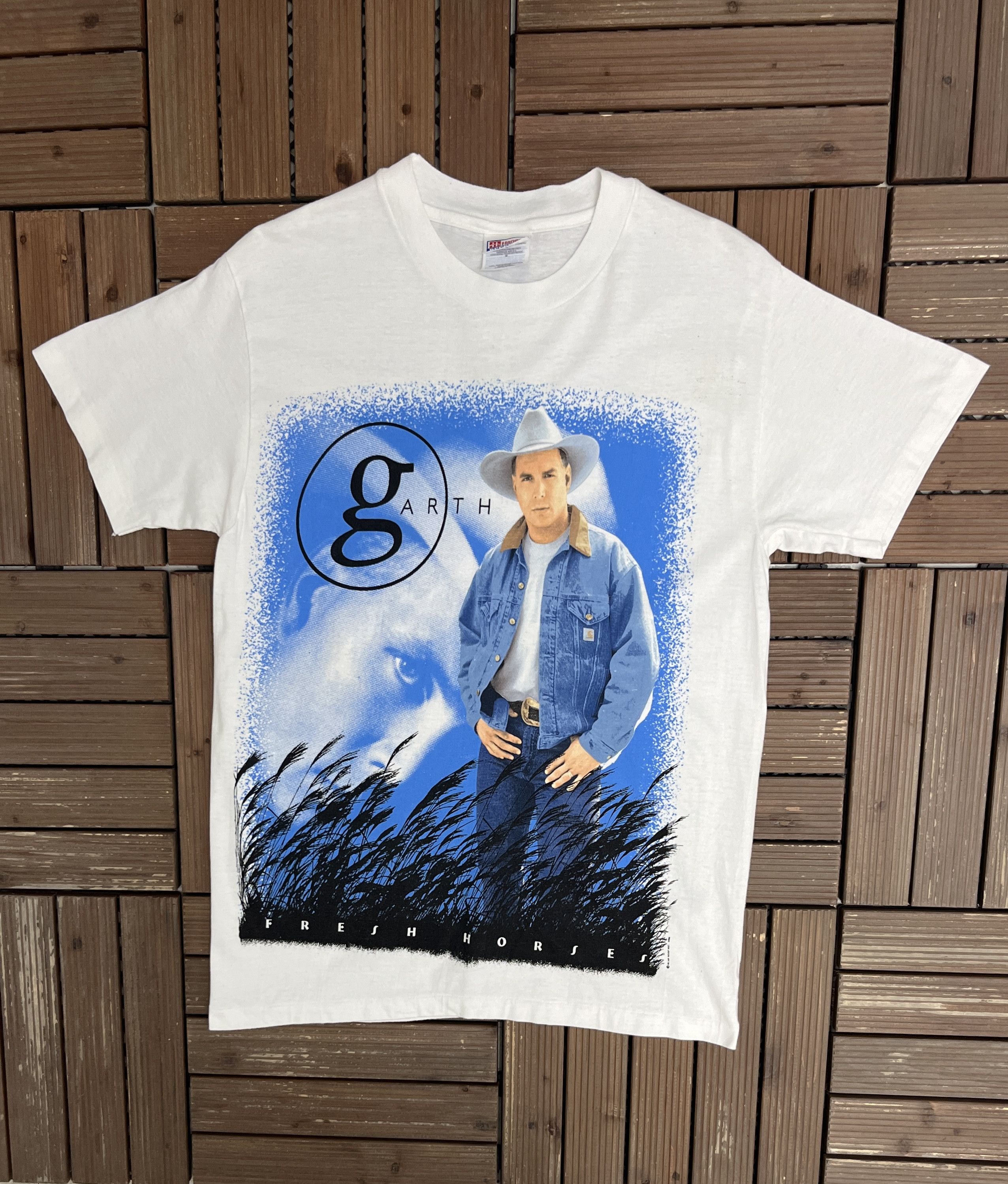 Garth Brooks Fresh Horses World Tour Vintage T-Shirt Tee